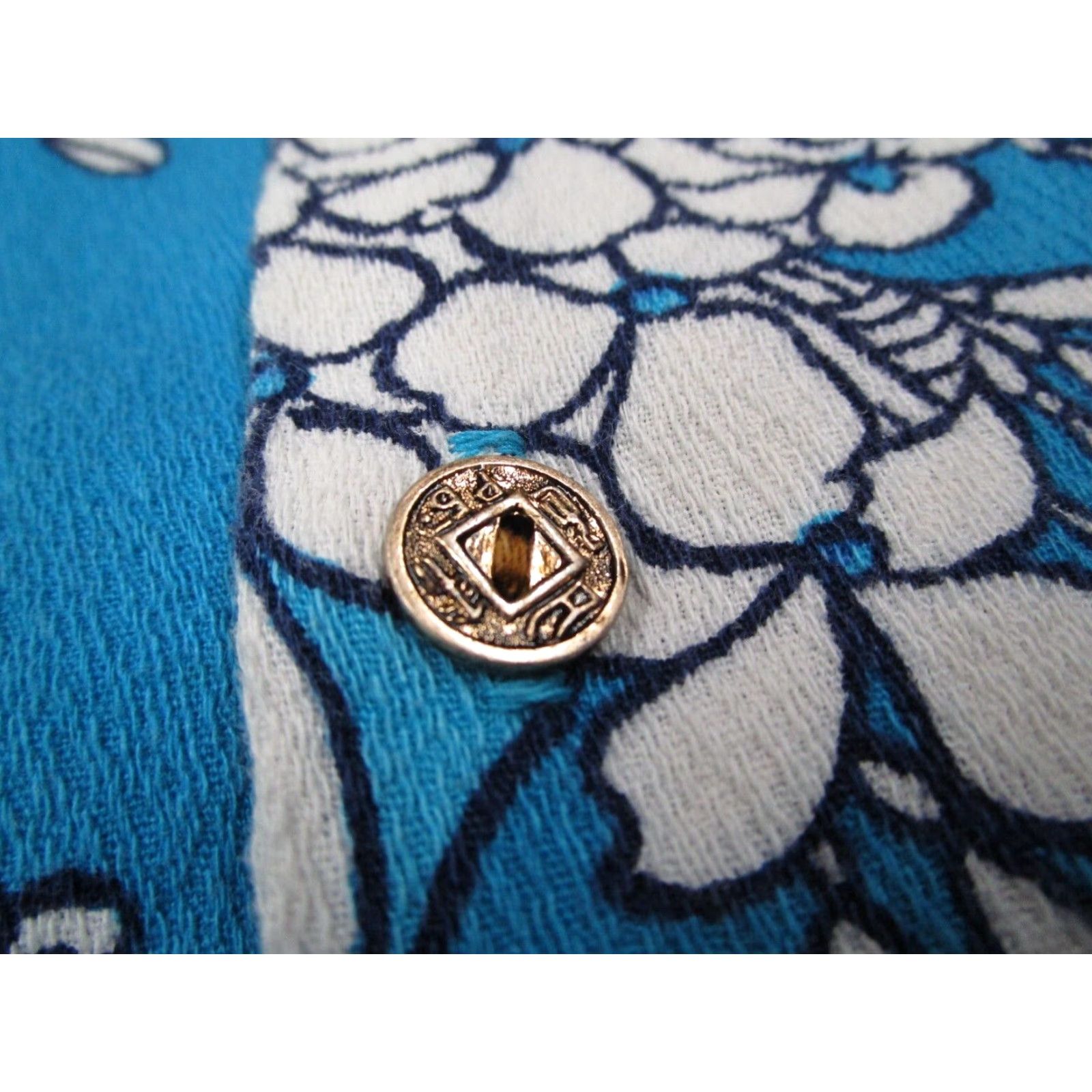 Vintage VINTAGE Kimos Polynesian Shop Hawaiian Shirt Mens Large Blue Floral Short Sleeve Button Up 70s 80s Mens Size US L / EU 52-54 / 3 - 5 Thumbnail