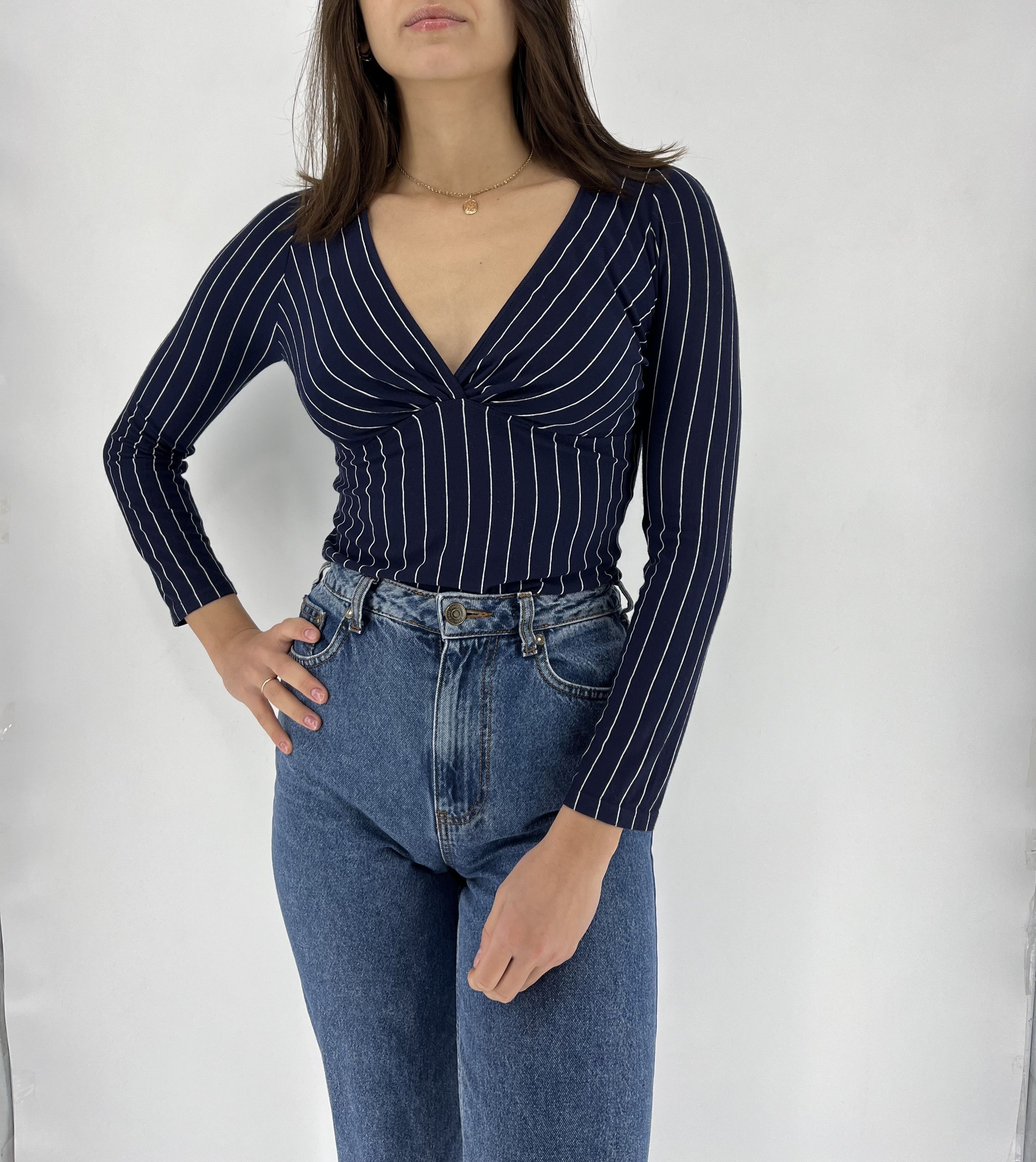 Armani × Giorgio Armani Vintage Y2K Armani Jeans Velvet blouse Size M / US 6-8 / IT 42-44 - 1 Thumbnail