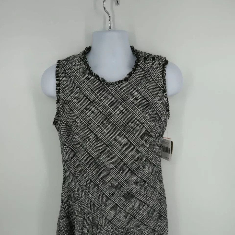 Other Taylor Asymmetric Plaid Sleeveless Dress Size 12 NWT $129 Size XL / US 12-14 / IT 48-50 - 3 Thumbnail