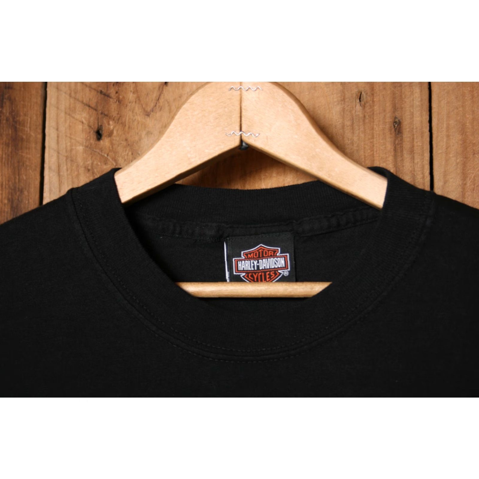 Harley Davidson HARLEY-DAVIDSON H-D Motorsports Checkered Race Track Graphic T-Shirt Sz. L Shirt Men Black Cotton Crew Neck Short Sleeve Vintage Style Size US L / EU 52-54 / 3 - 2 Thumbnail