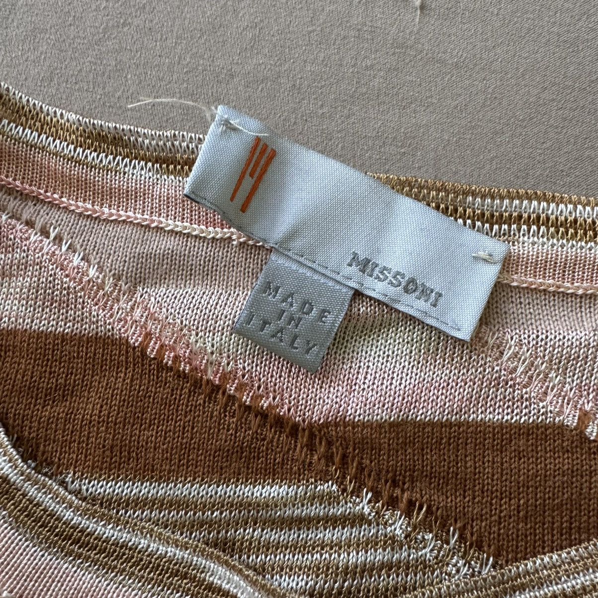 Missoni Missoni Striped Textured Knit Tank Top Size XL / US 12-14 / IT 48-50 - 4 Thumbnail