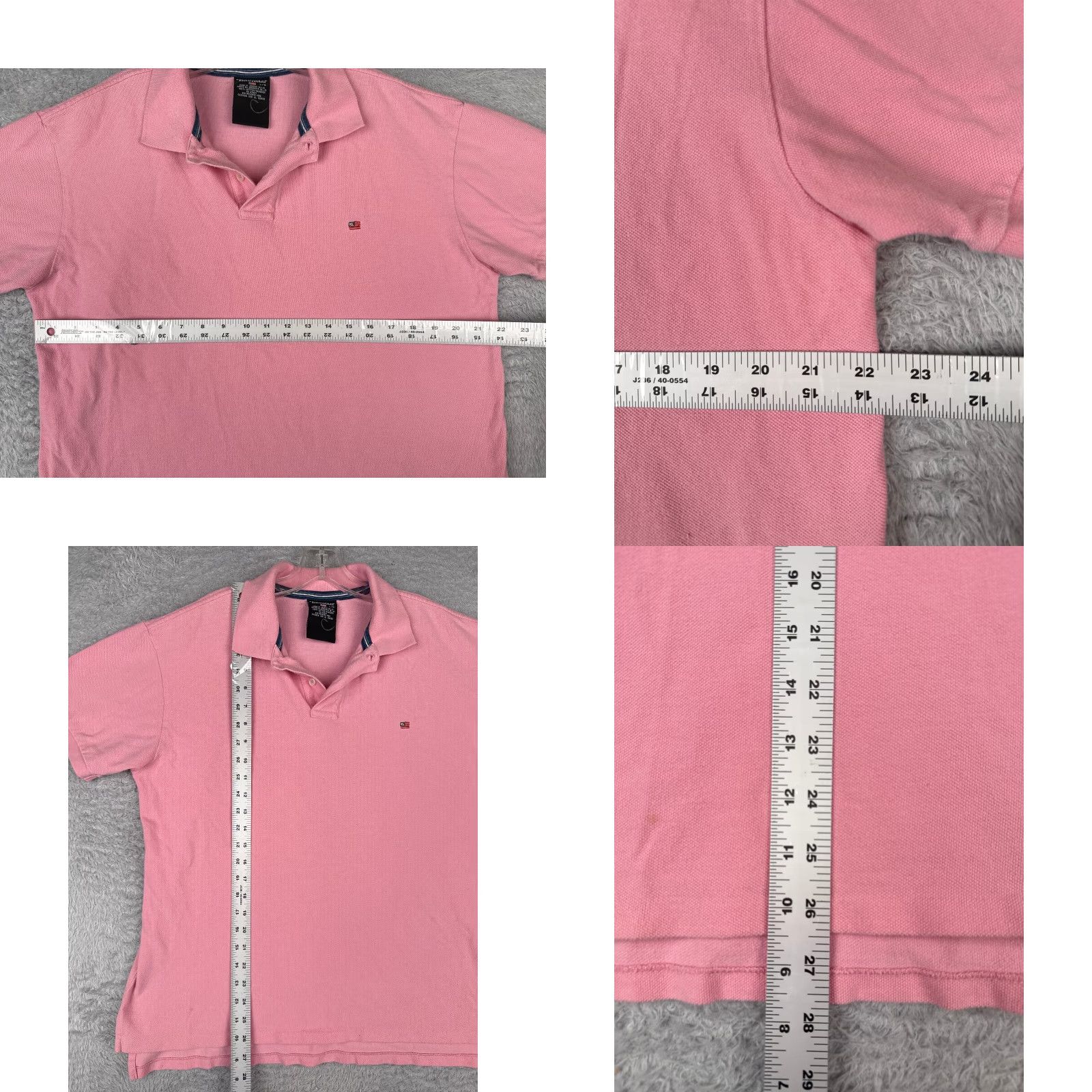 Ralph Lauren VINTAGE Ralph Lauren Polo Shirt Men Large Pink Cotton Knit Short Sleeve Casual Activewear Size US L / EU 52-54 / 3 - 8 Thumbnail