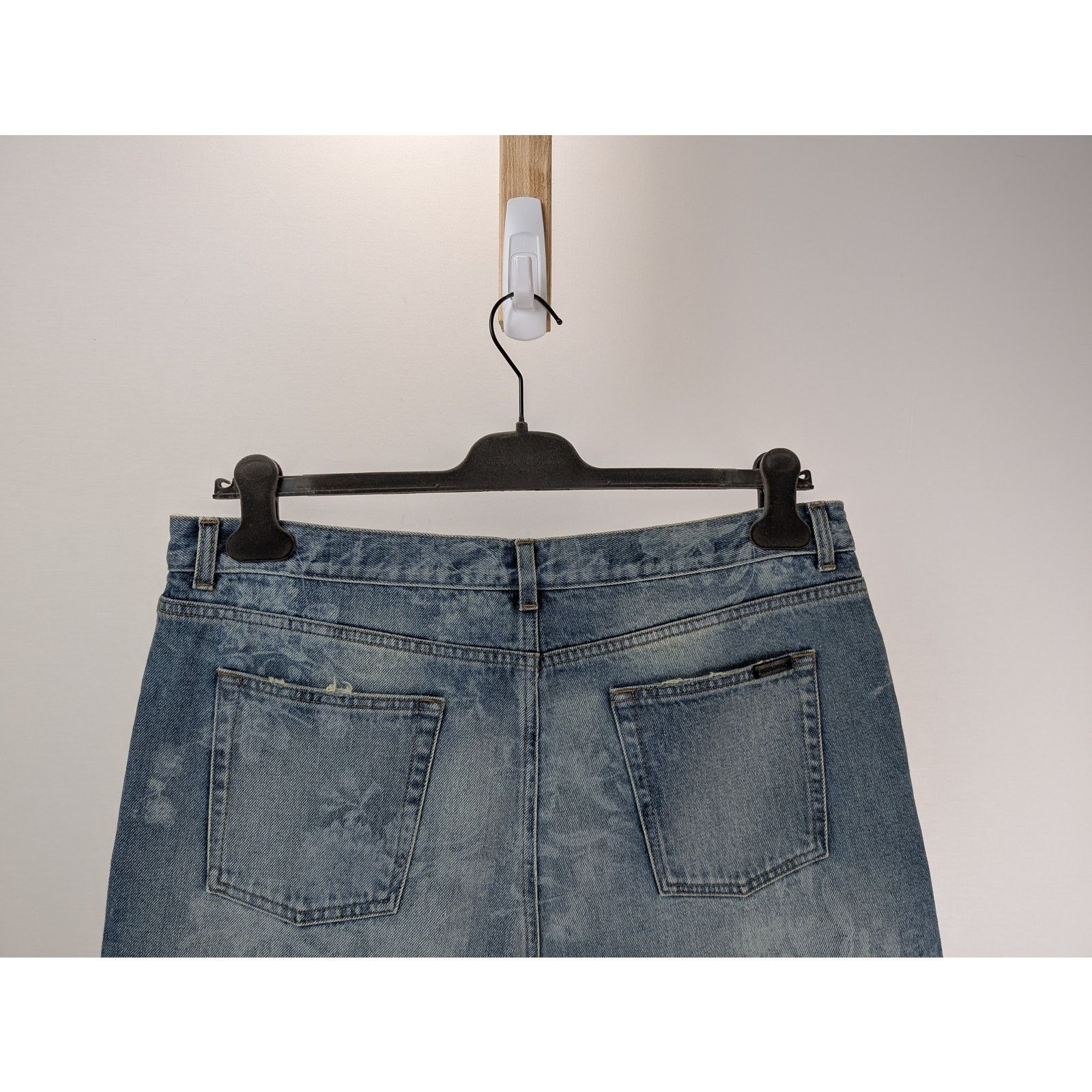 Saint Laurent Paris o1rshd1 Denim Short Straight in Florida Blue Size US 34 / EU 50 - 8 Thumbnail