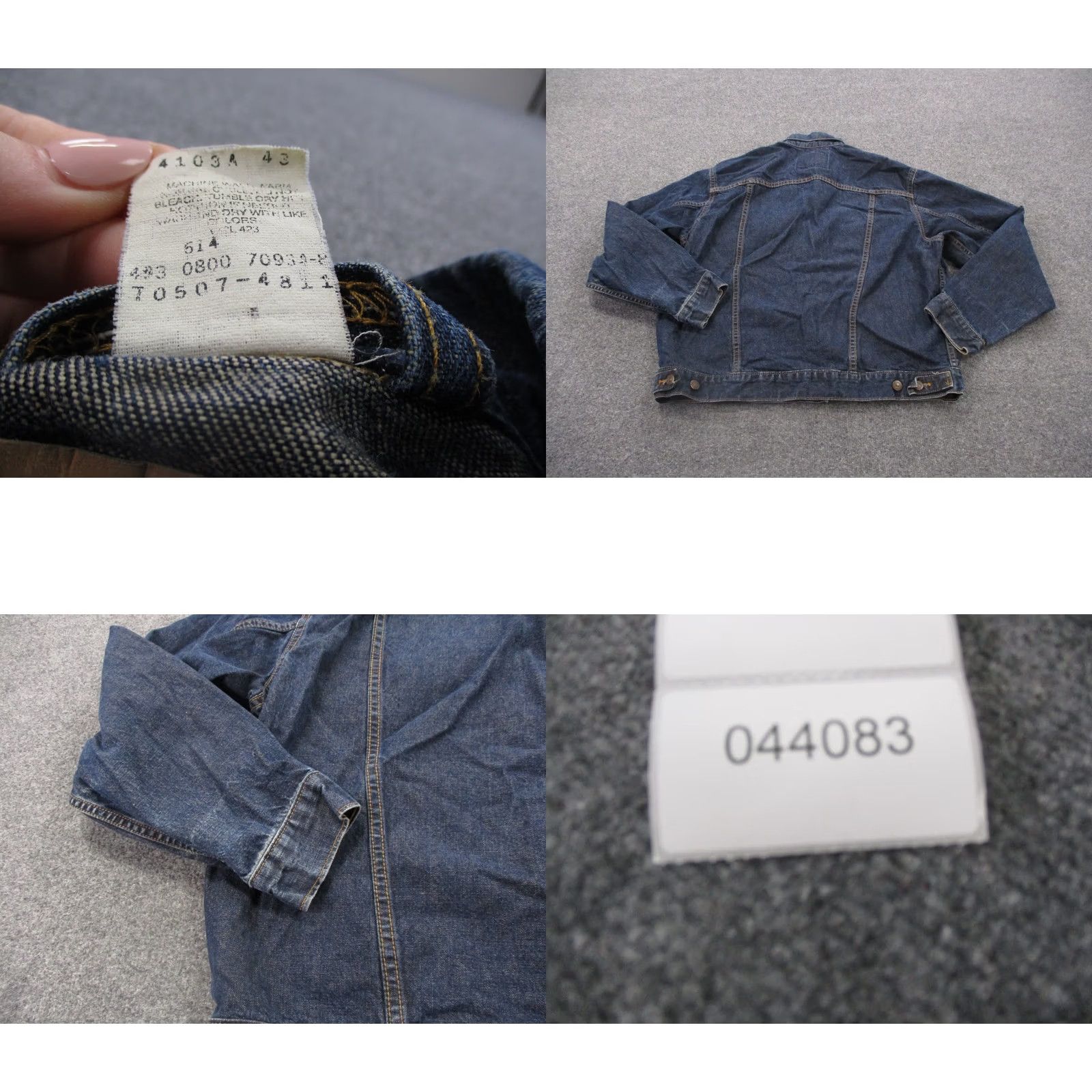 Levi's VINTAGE Levi's Trucker Jacket Mens M Blue Denim Jean Work Heavy 70507 4811 Bomber Pockets Size US 31 - 8 Thumbnail