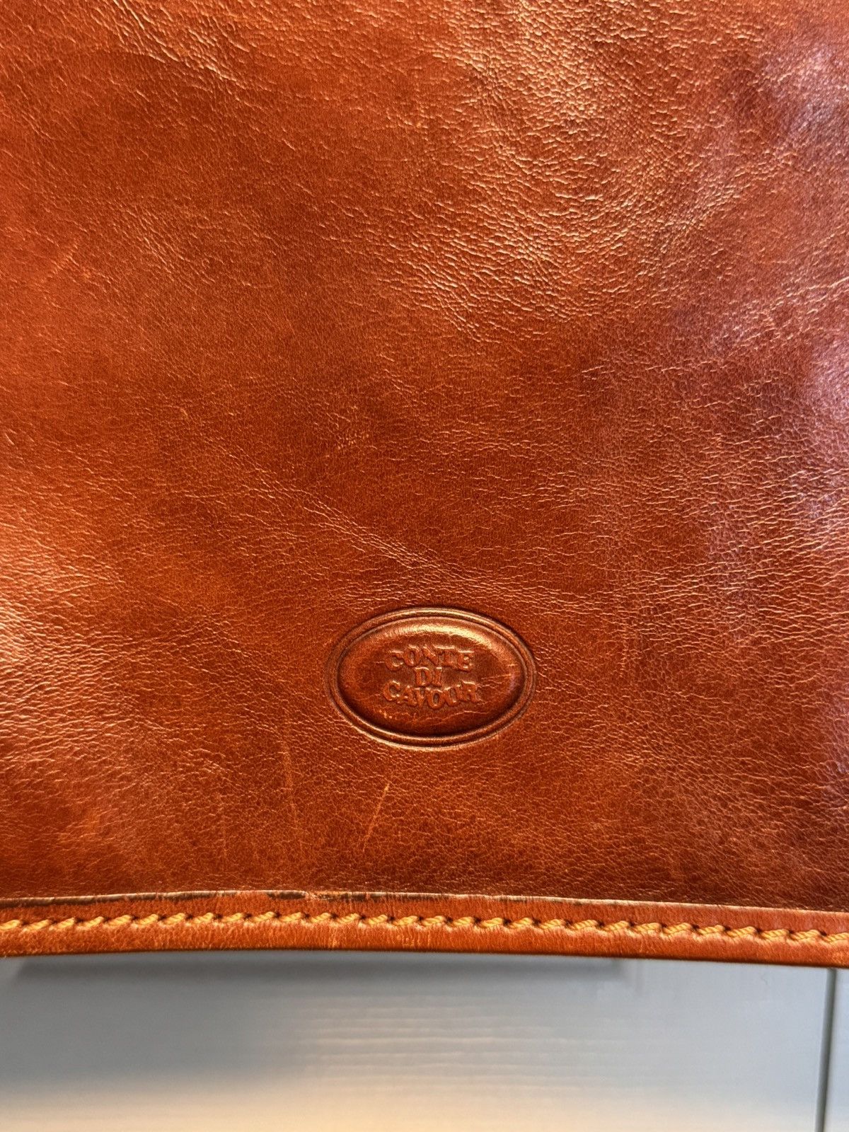 Other Italian leather briefcase - Cognac Color - Great Condition Size ONE SIZE - 3 Thumbnail
