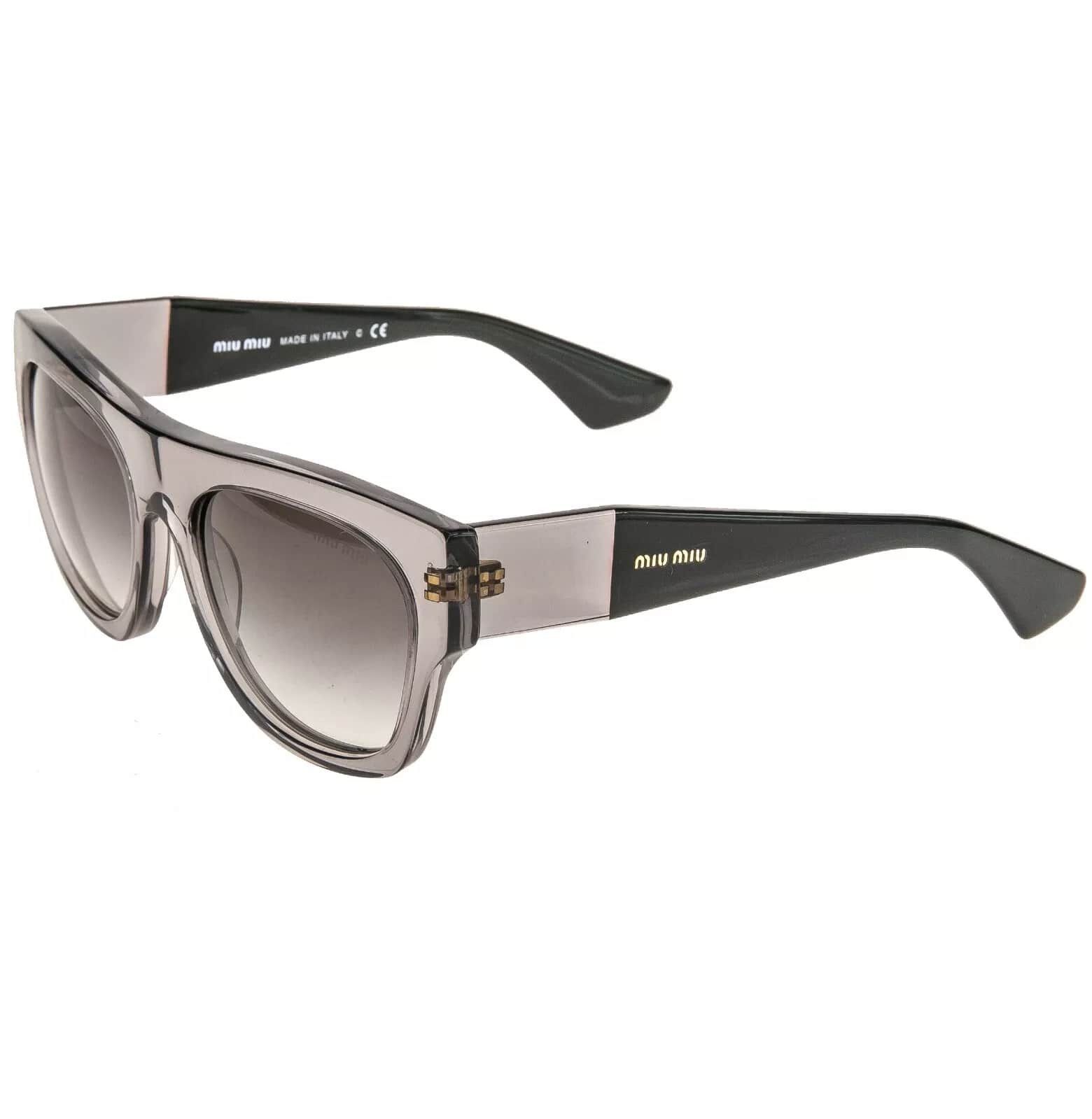Miu Miu MIU MIU 05P ECLAT Chunky Rectangle Sunglasses MU05PS 05PS Size ONE SIZE - 8 Thumbnail