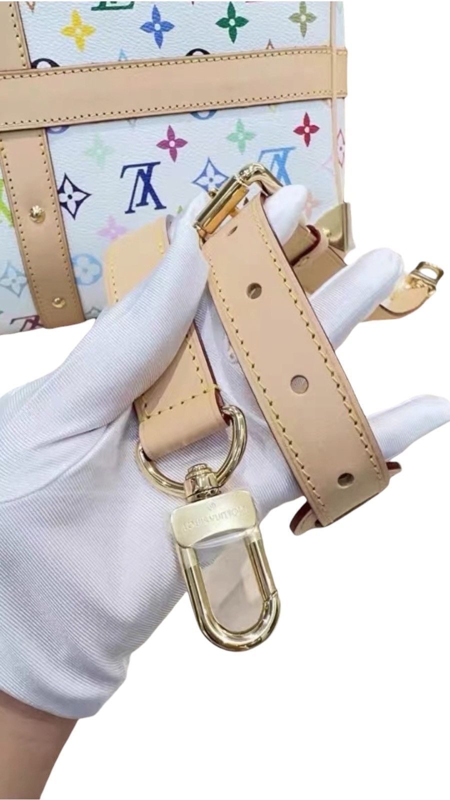 Louis Vuitton × Takashi Murakami Louis Vuitton x Takashi Murakami 50 Keepall White Monogram Size ONE SIZE - 10 Thumbnail
