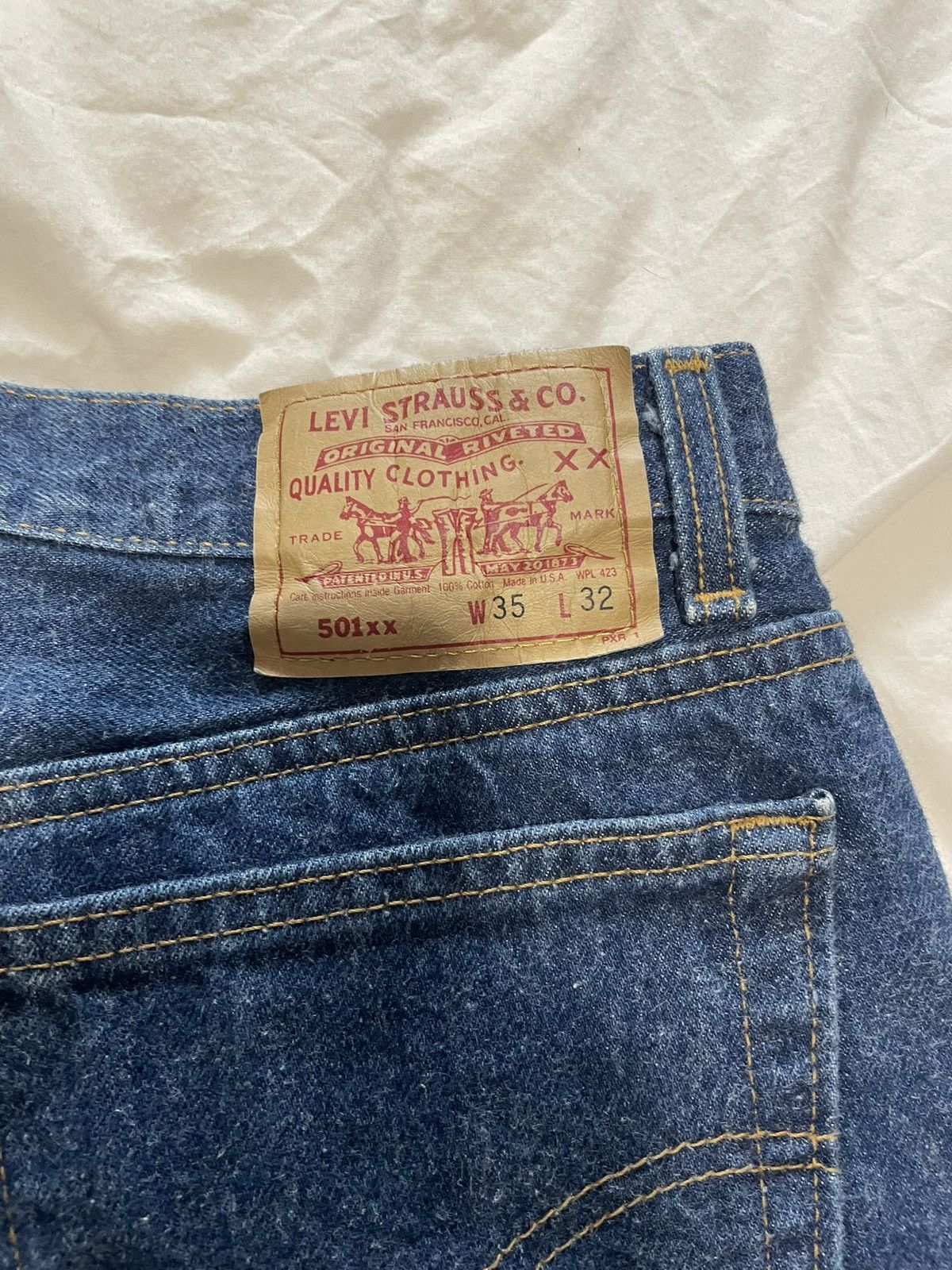 Levi's Vintage Levi’s 501 Made in USA, 33 x 29 Size US 33 - 4 Thumbnail