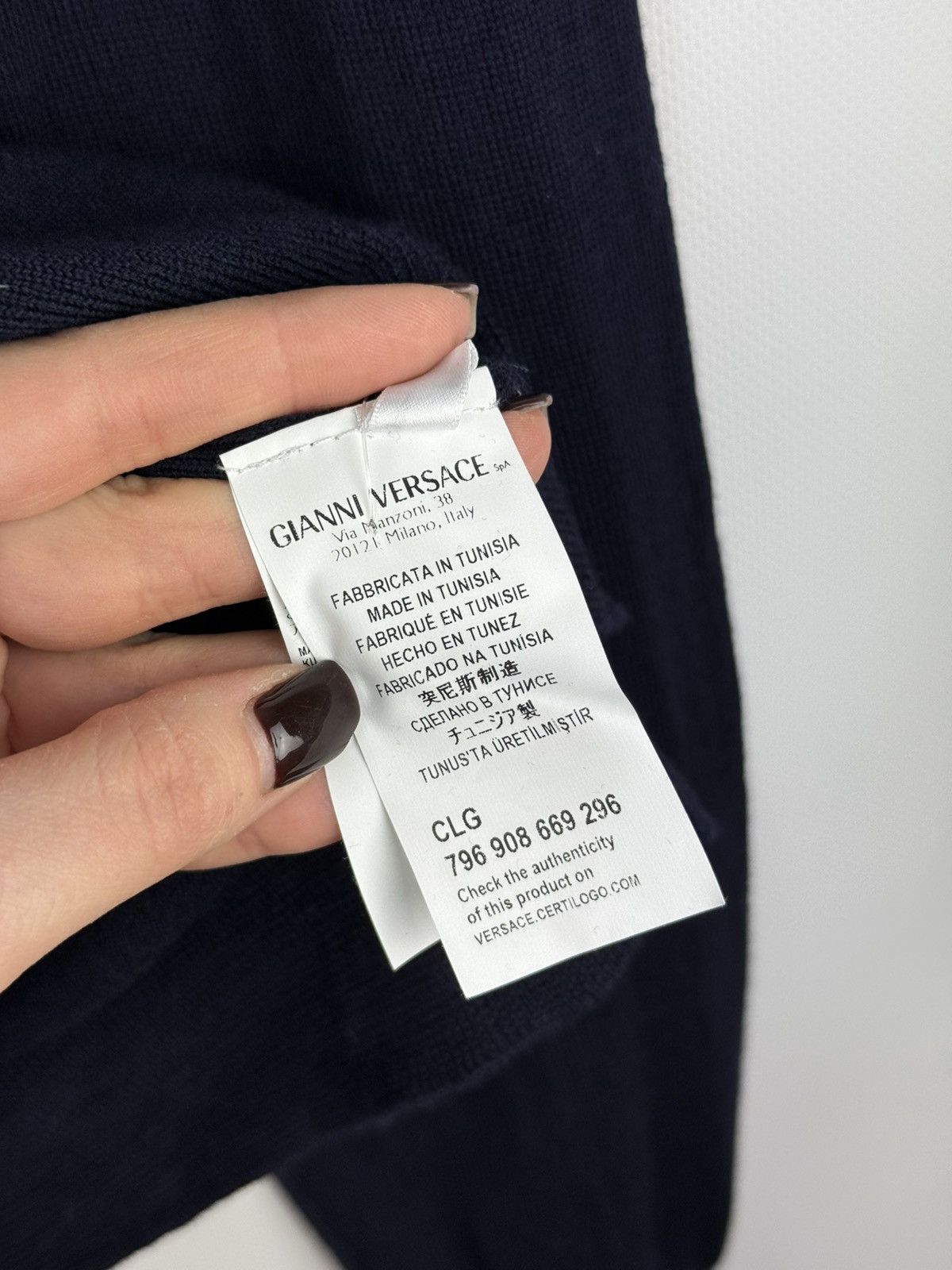 Versace Versace Collection Knitted Wool Crew Neck Sweater Pullover Size US L / EU 52-54 / 3 - 10 Thumbnail