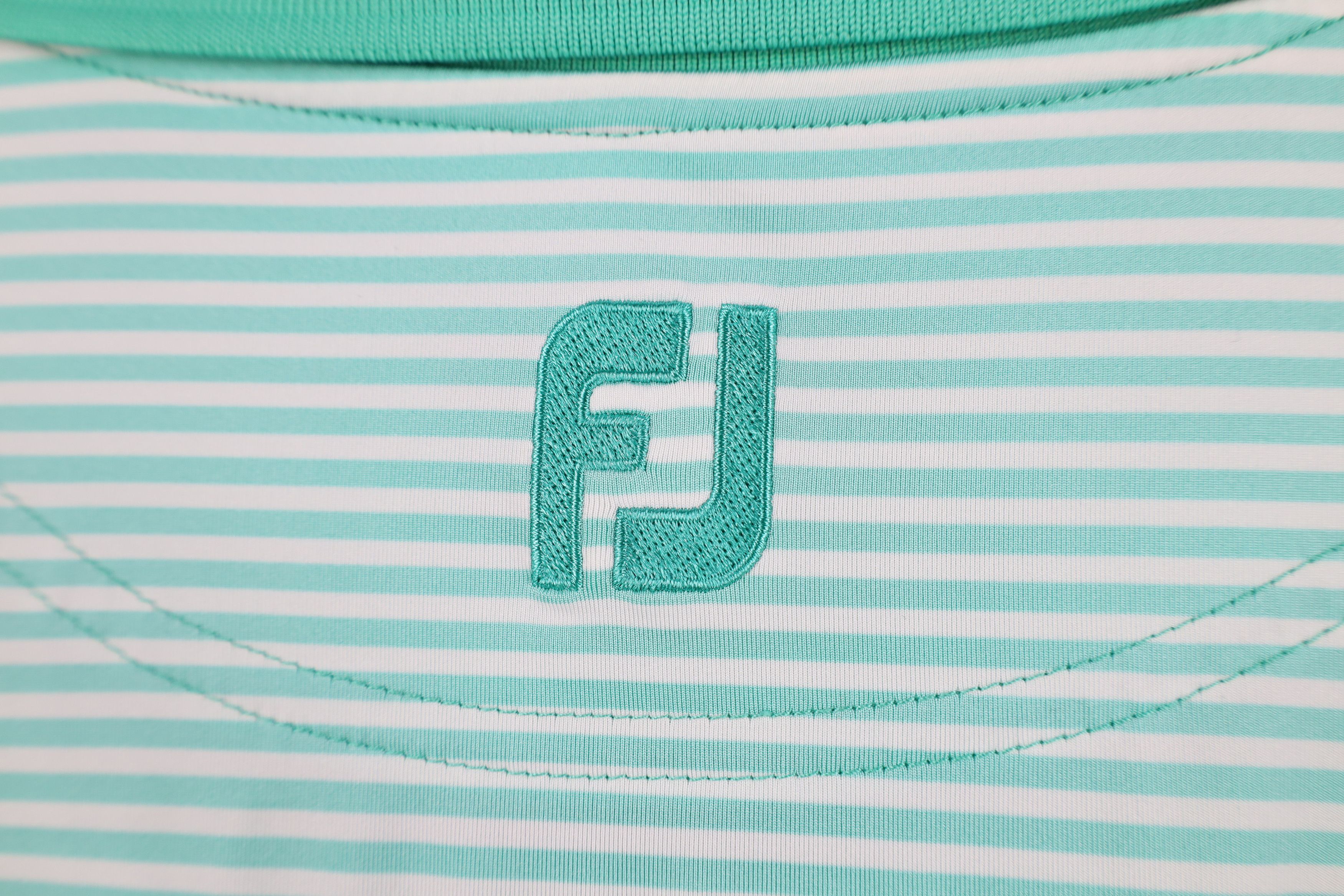 Footjoy FootJoy Logo Stretch Striped Collared Golf Polo Shirt Green Size US XL / EU 56 / 4 - 10 Thumbnail
