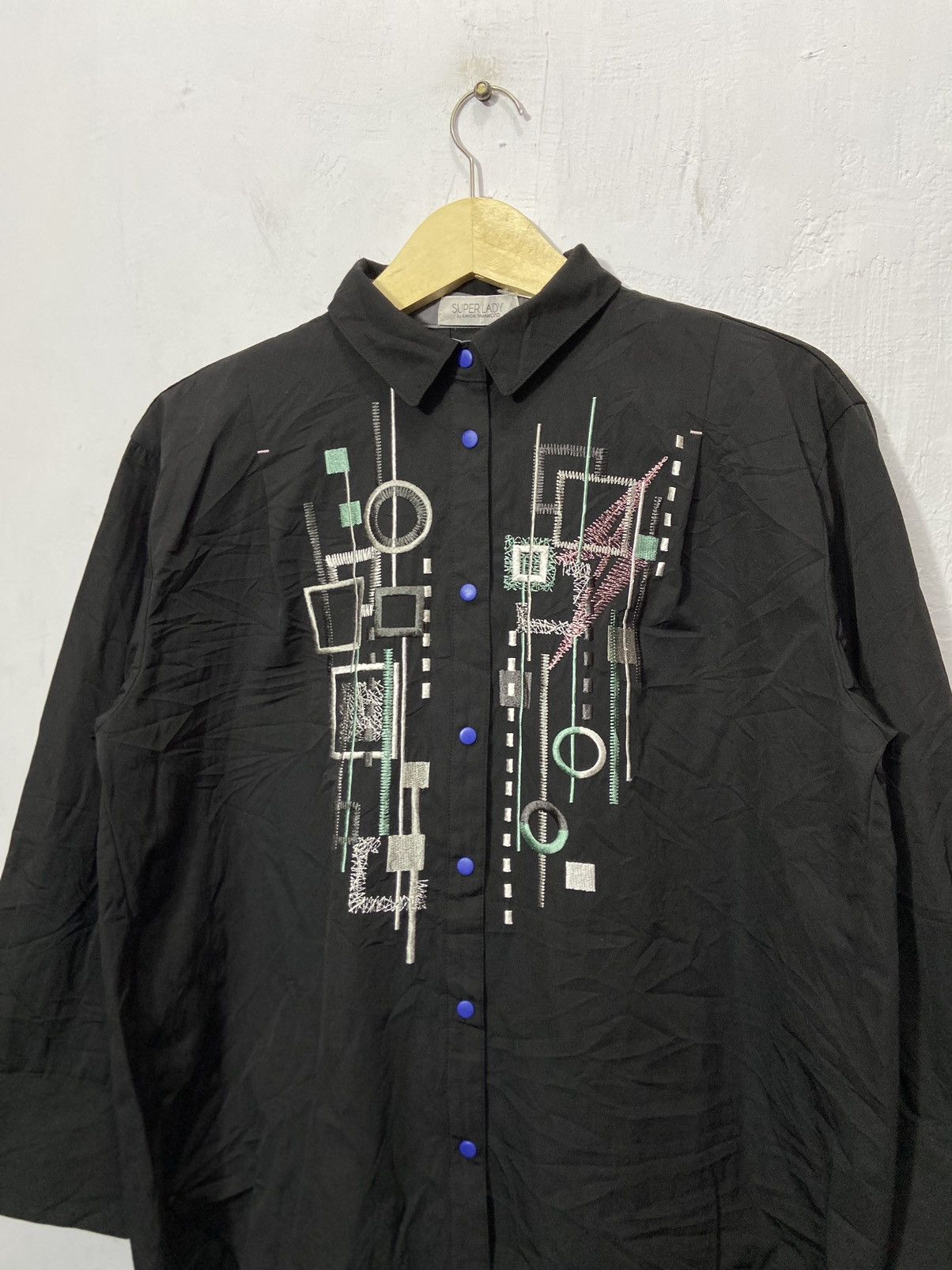 Super Lady By Kansai Yamamoto Abstrak Shirt