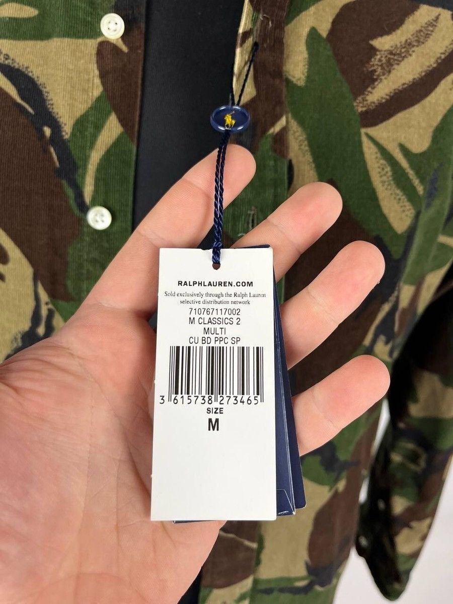 Polo Ralph Lauren Polo Ralph Lauren Mens Camo Velvet Button Up Shirt(0305) Size US M / EU 48-50 / 2 - 10 Thumbnail