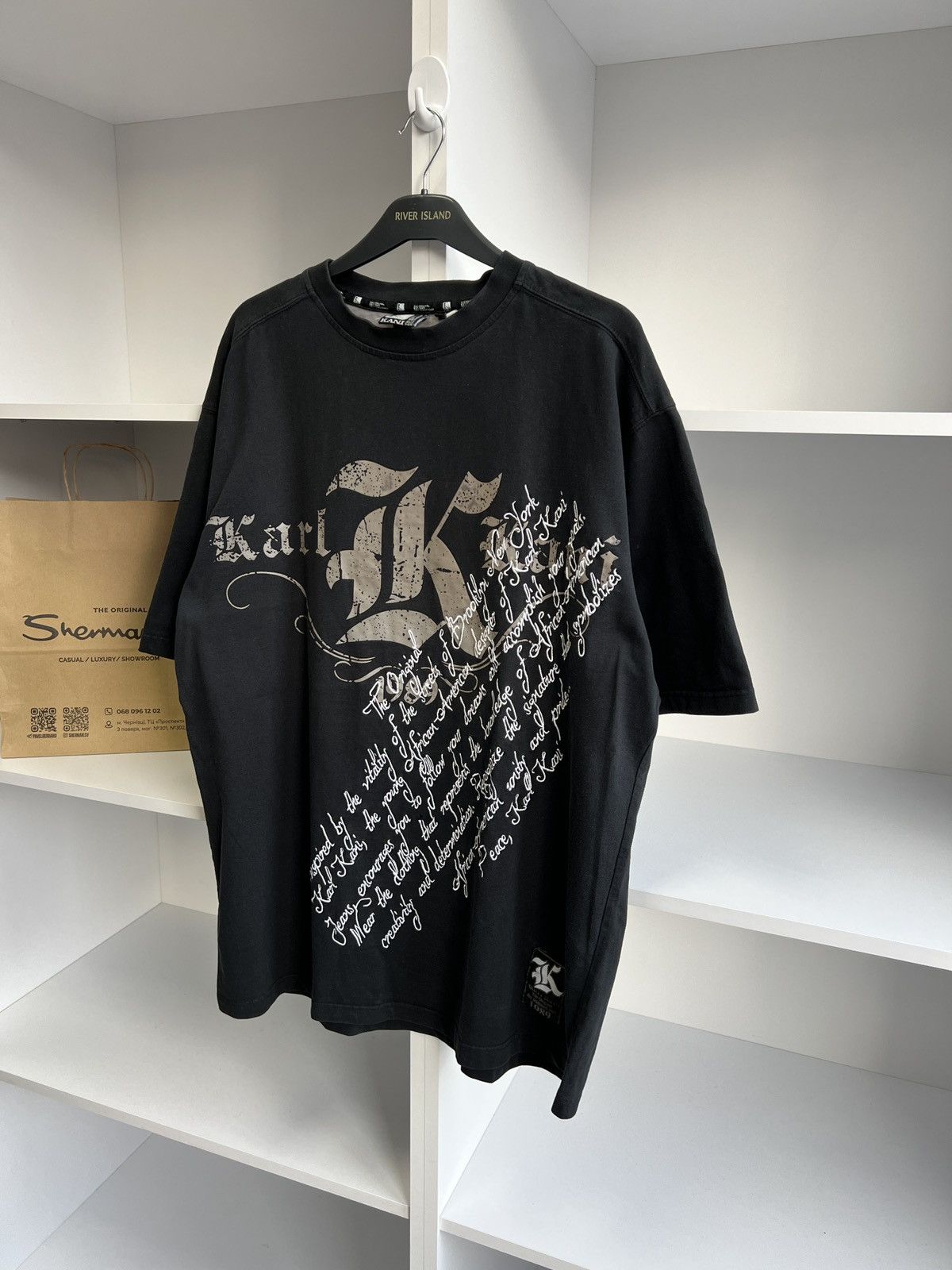 Karl Kani × Vintage Vintage Karl Kani Overprinted Rap Style 90s Tee Size US XL / EU 56 / 4 - 6 Thumbnail