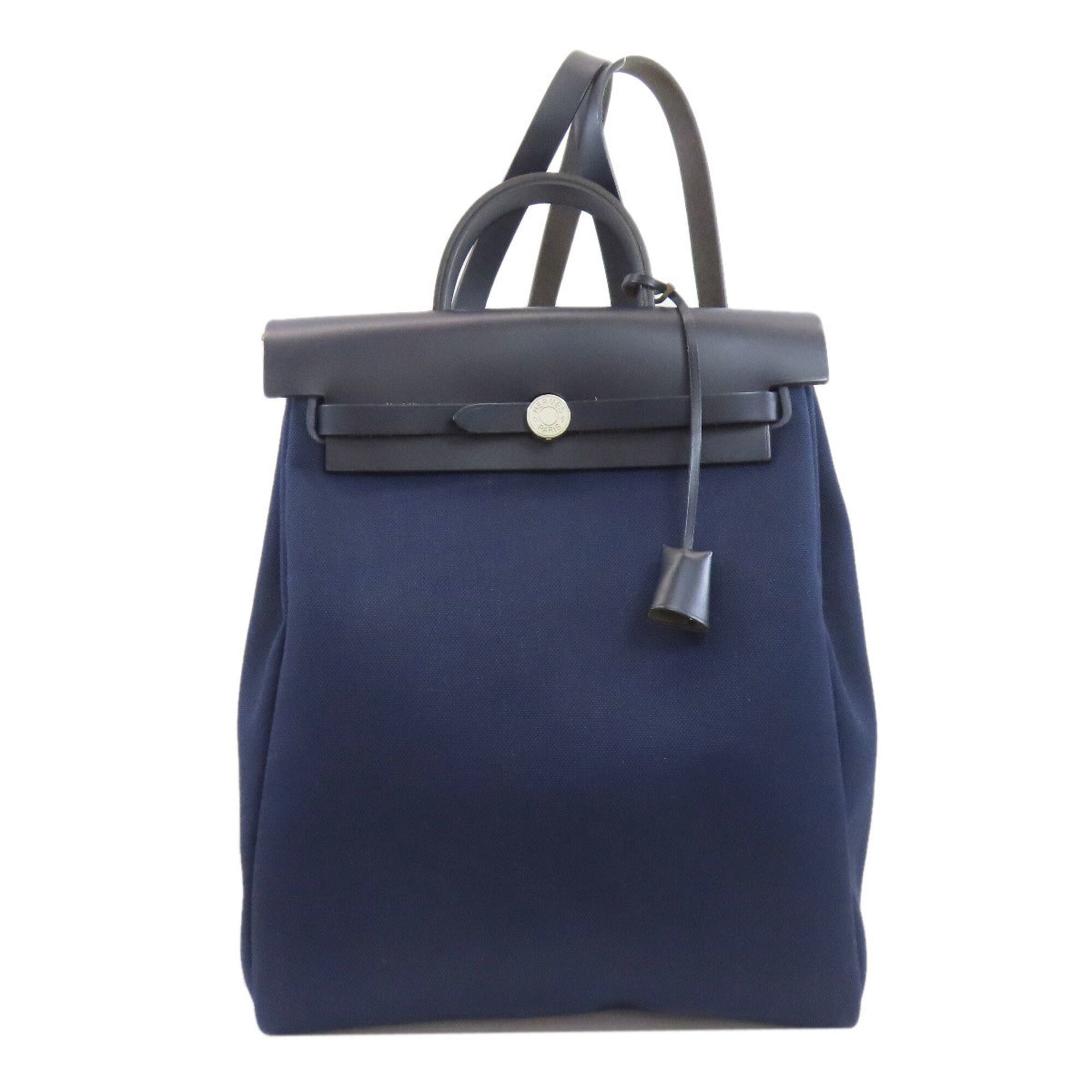 Hermes Hermes Herbag Zip Add MM Silver Hardware Handbag Toile Officier Women's HERMES Size ONE SIZE - 1 Thumbnail