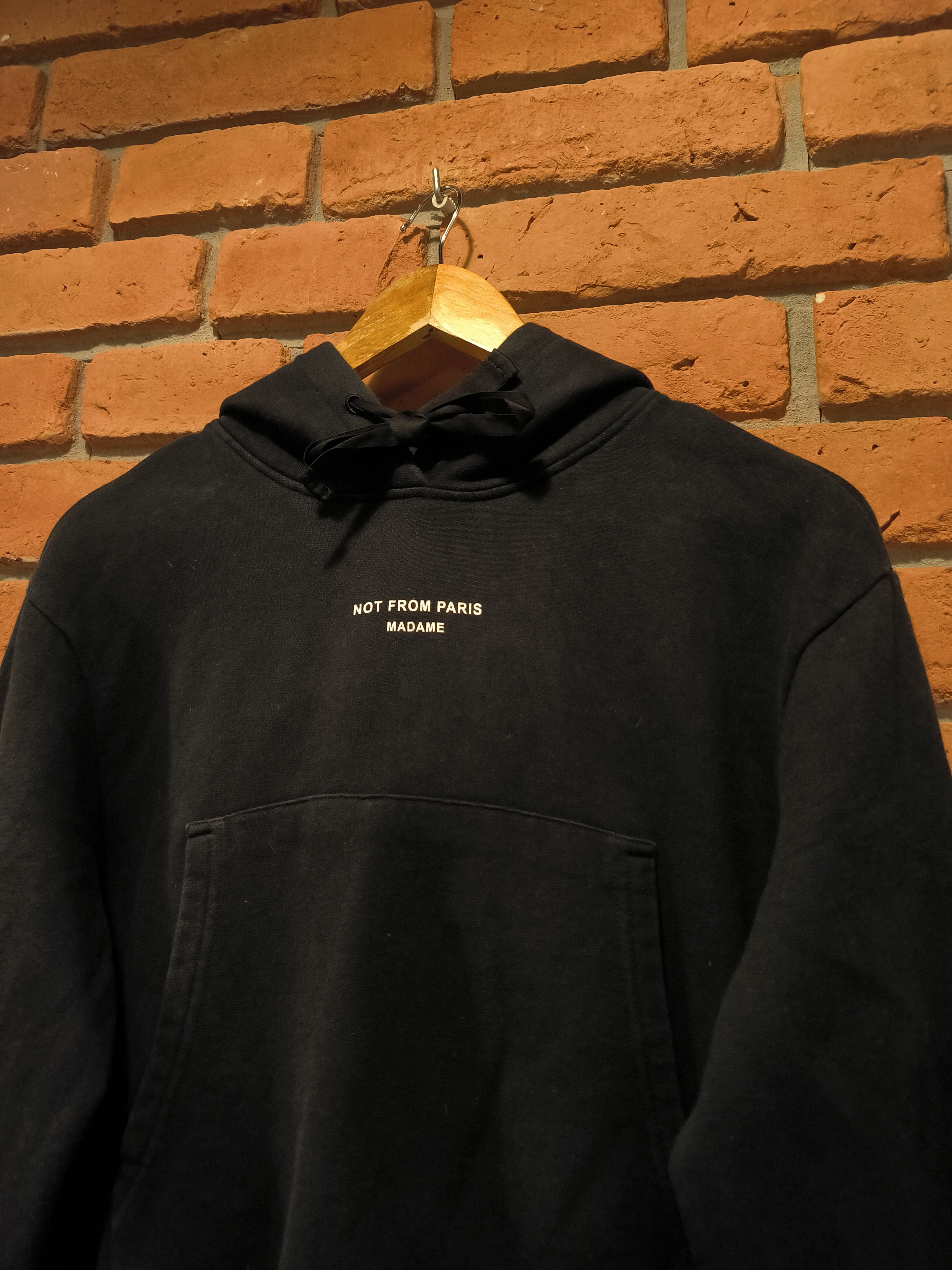 Drole De Monsieur Drole de Monsieur Hoodie Not From Paris Madame Logo Black Size XS / US 0-2 / IT 36-38 - 2 Thumbnail