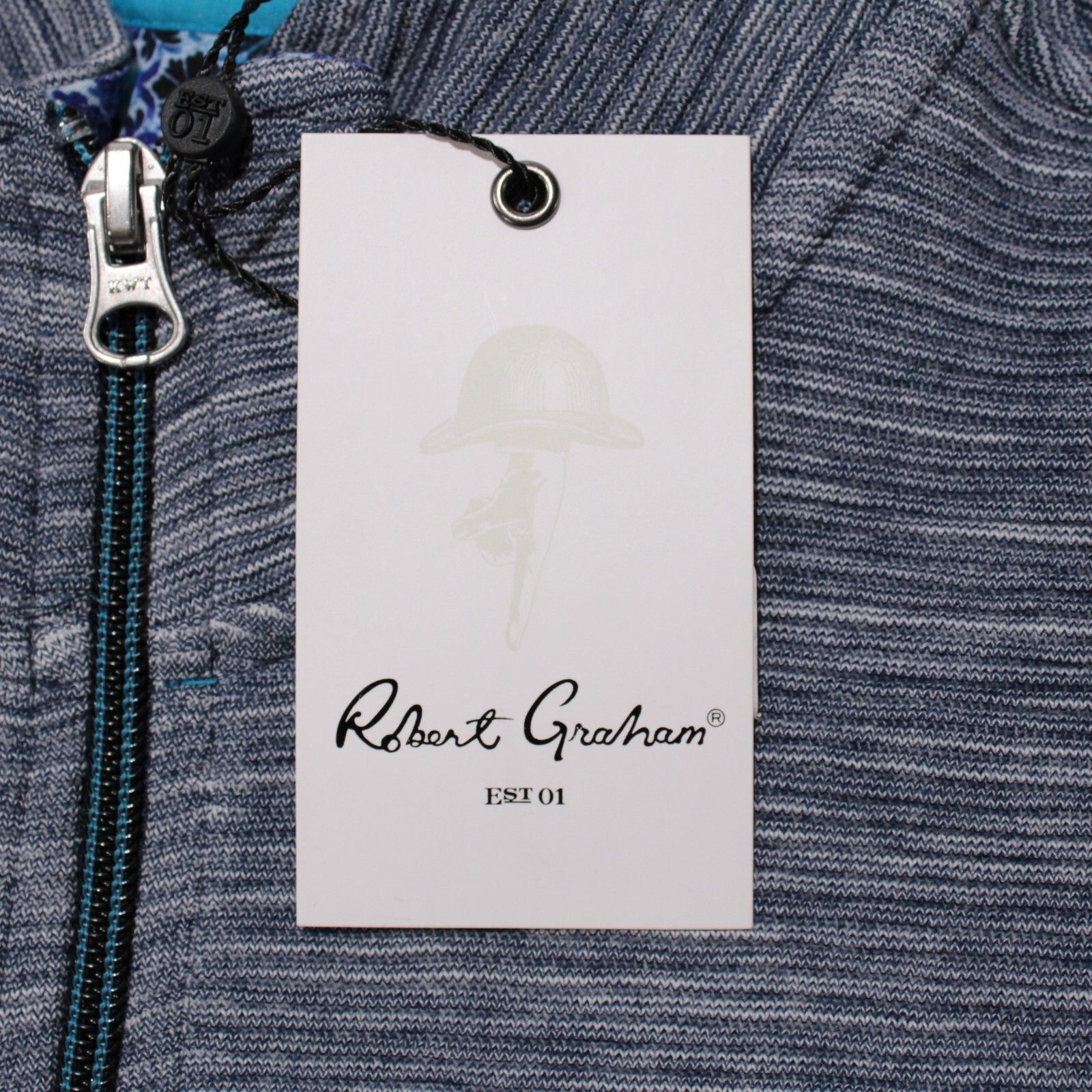 Robert Graham Robert Graham Sweater Size US M in Blue Size US M / EU 48-50 / 2 - 2 Thumbnail