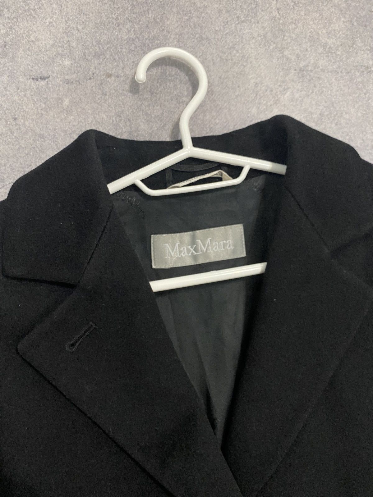 Max Mara Max Mara Vintage 100% Lana Wool Coat Black Women’s US 6 Size M / US 6-8 / IT 42-44 - 7 Thumbnail
