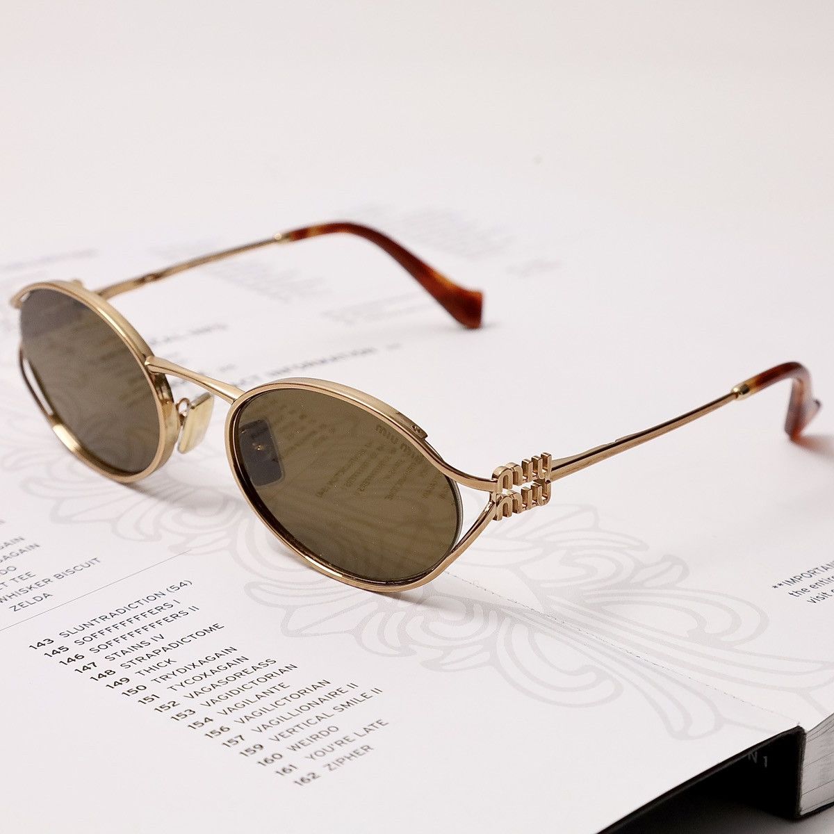 Miu Miu MIU MIU 0MU 52YS SUNGLASSES Size ONE SIZE - 2 Thumbnail