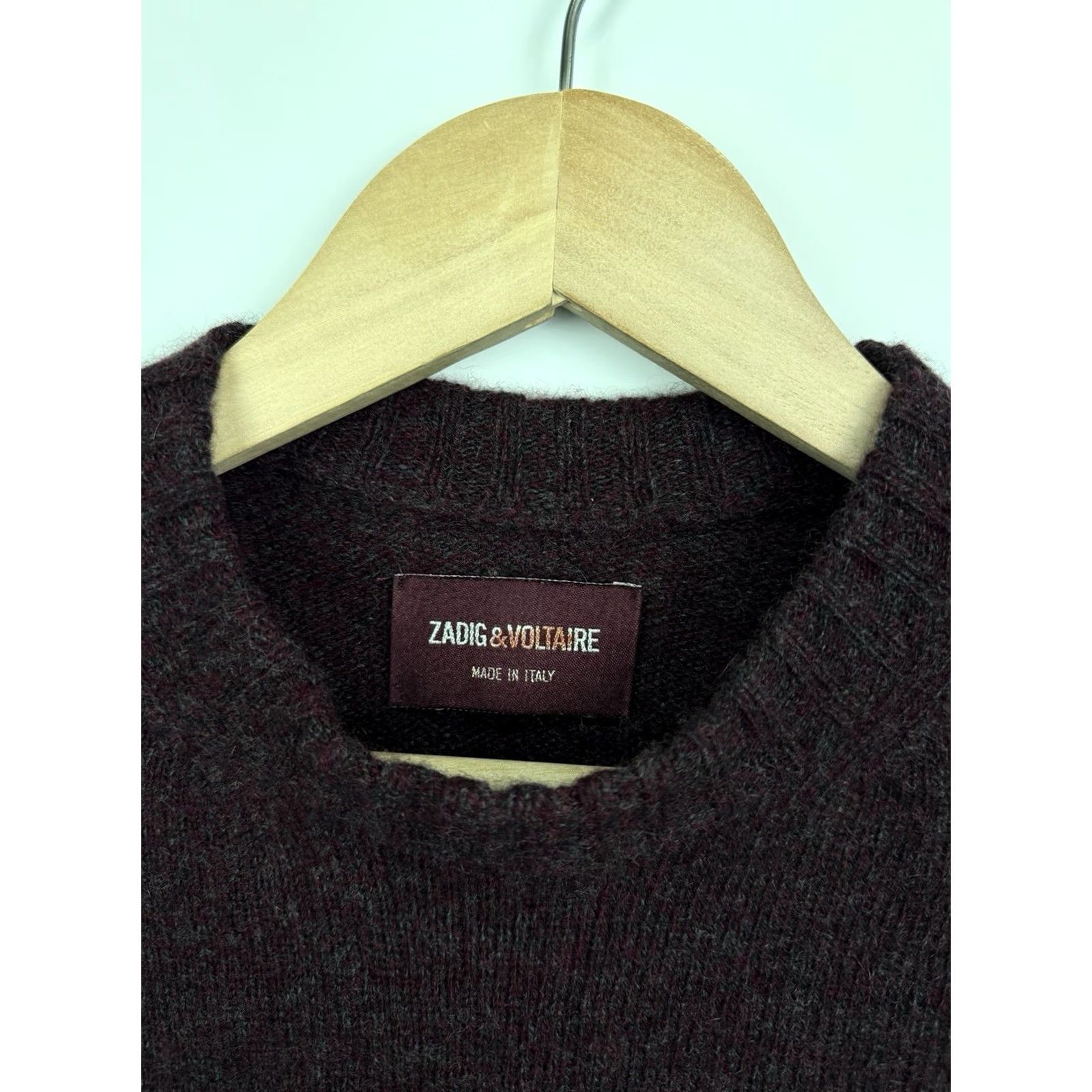 Zadig & Voltaire VINTAGE Zadig & Voltaire 100% Cashmere Sweater Made in Italy XS Red Womens Pullover 100% Cashmere Size XS / US 0-2 / IT 36-38 - 5 Thumbnail