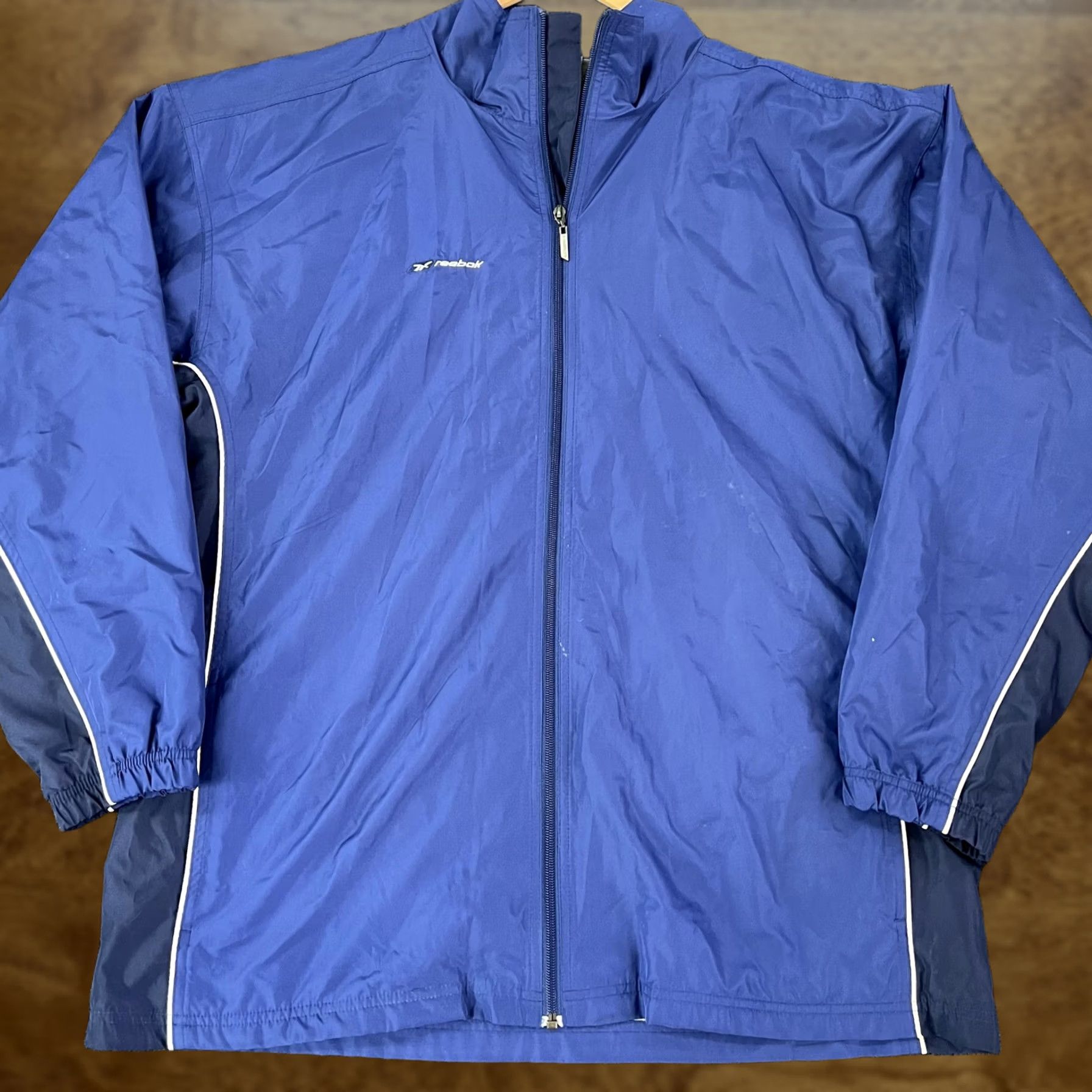 Reebok Reebok Jacket Mens 2XL Blue Full Zip Windbreaker Lined Lightweight Athletic Size US XXL / EU 58 / 5 - 1 Thumbnail