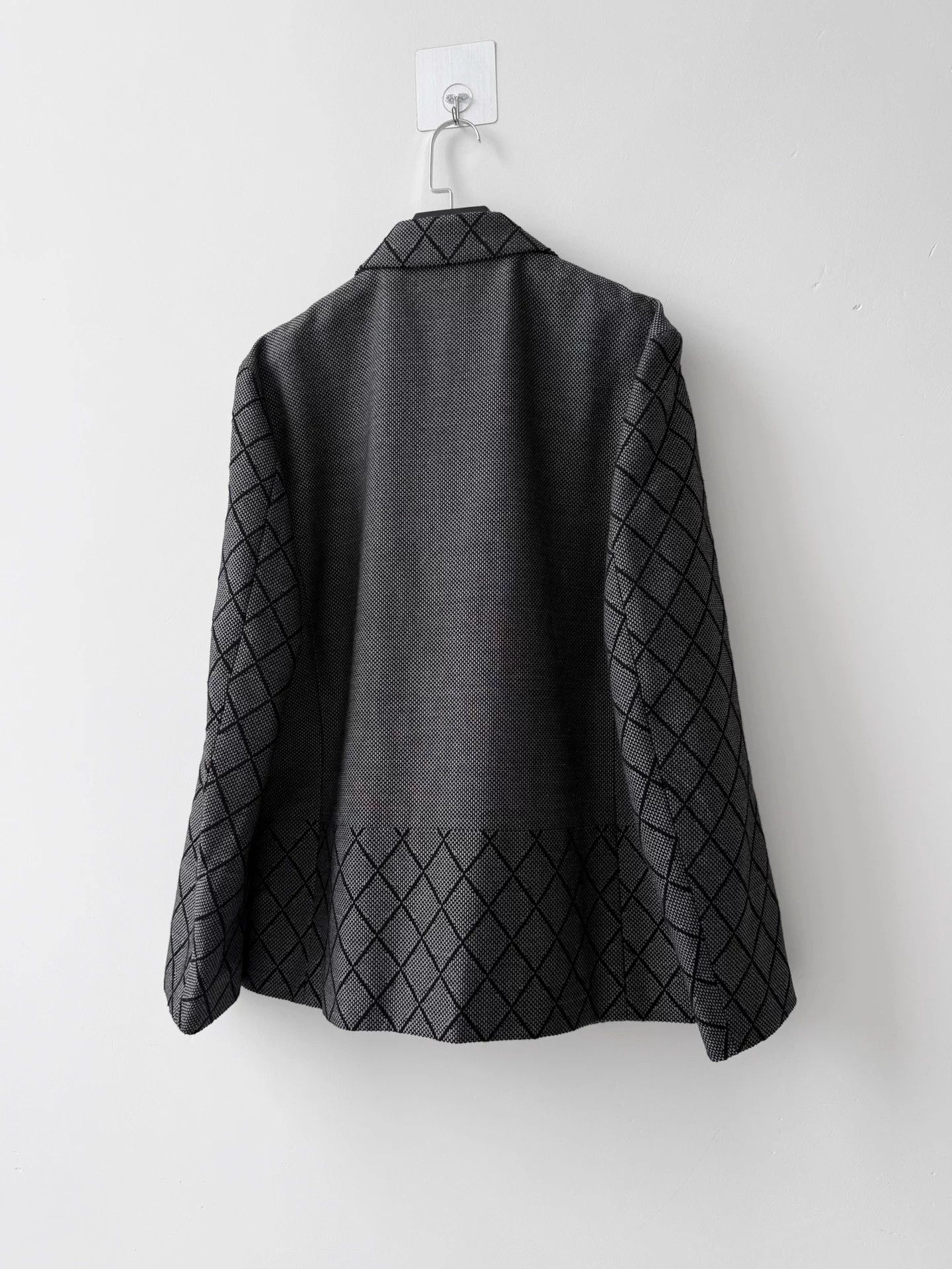 Issey Miyake ISSEY MIYAKE Men's Wool Diamond Knit Blazer Size 2 Size 40S - 3 Thumbnail