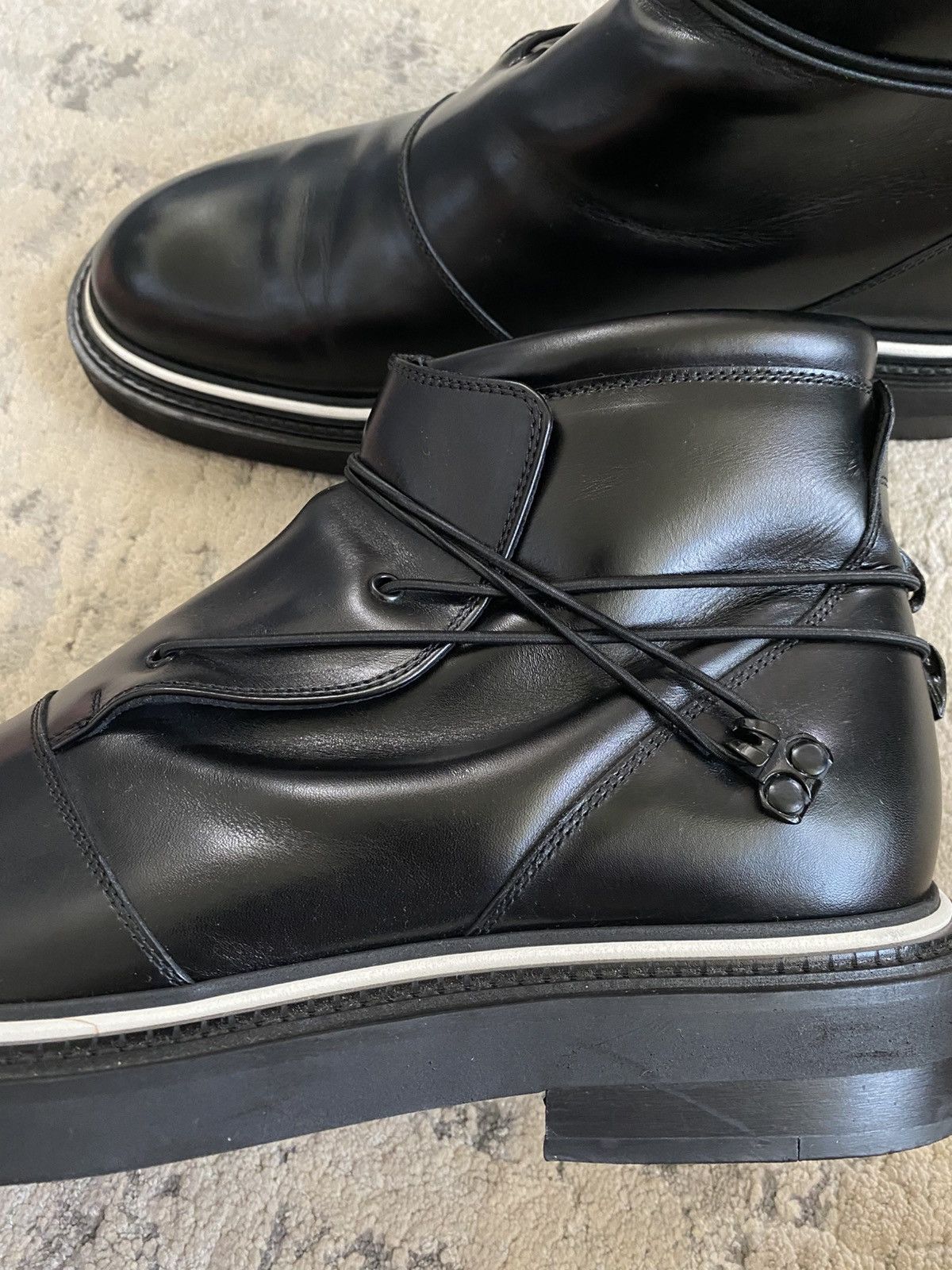Dior AW09 Cord Wrapped Leather Boots Size US 9 / EU 42 - 4 Thumbnail
