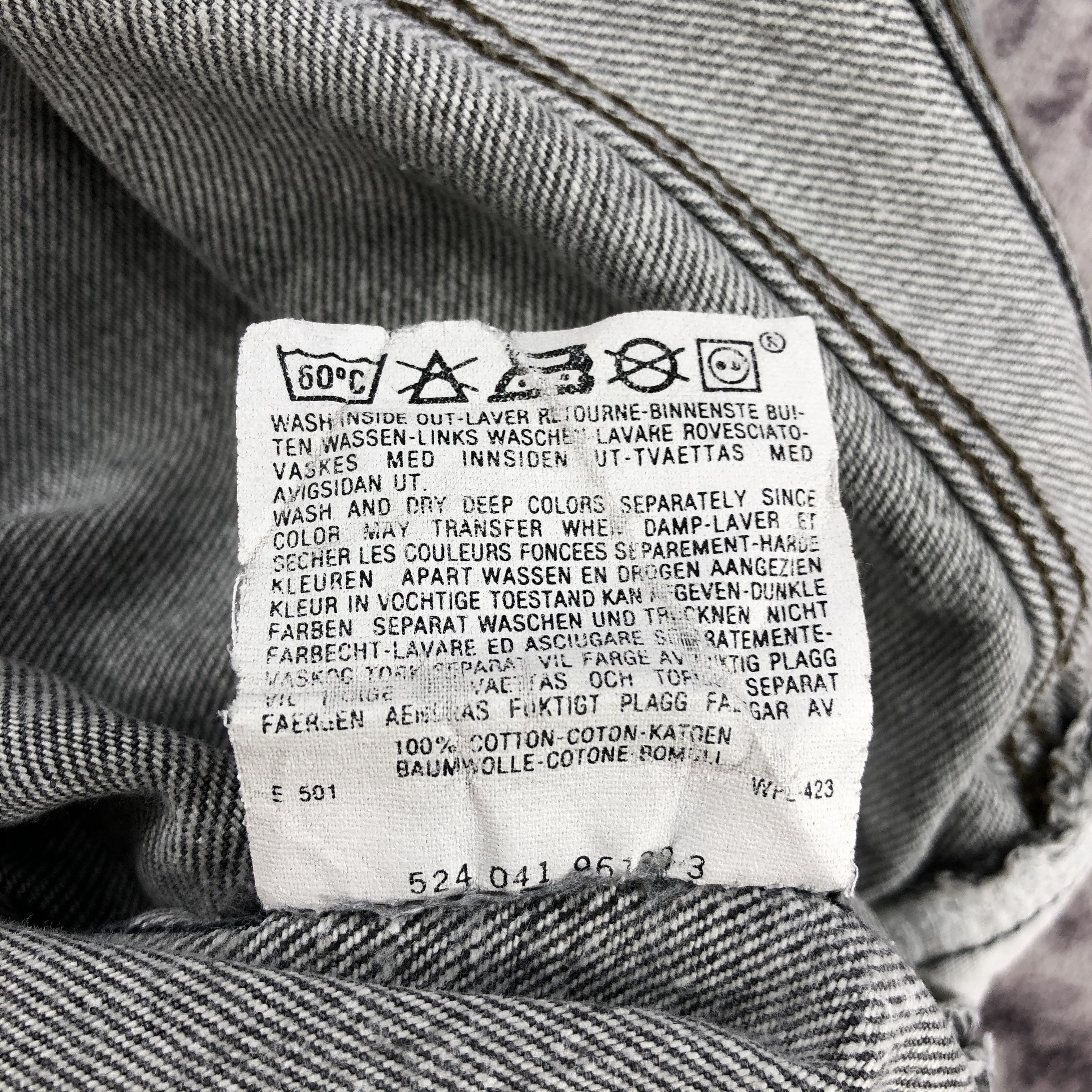 Levi's × Vintage Vintage 90s Faded Black Levis 501 Jeans-JM2394 Size US 37 - 16 Thumbnail