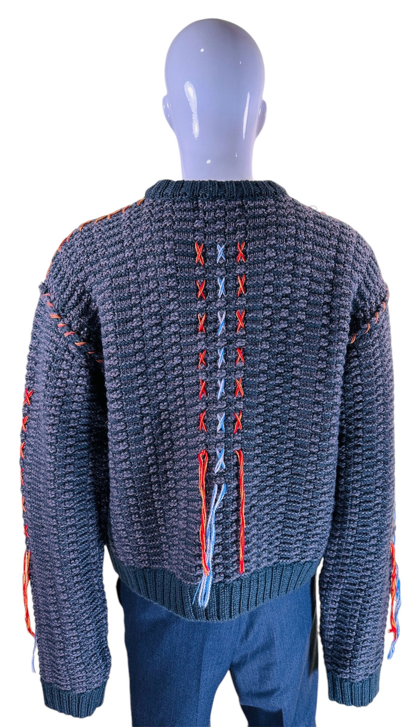 Henrik Vibskov Hang Out Knit Sweat - Moss Green Melange Size L / US 10 / IT 46 - 8 Thumbnail