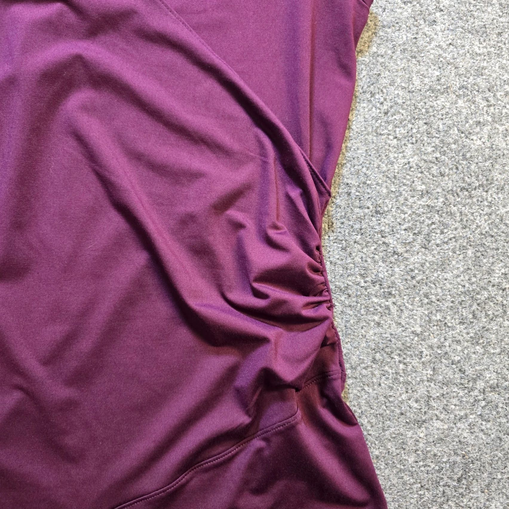 Athleta Athleta Dress Womens Size Small Petite Purple Faux Wrap Stretch V-Neck Casual Size S / US 4 / IT 40 - 5 Thumbnail