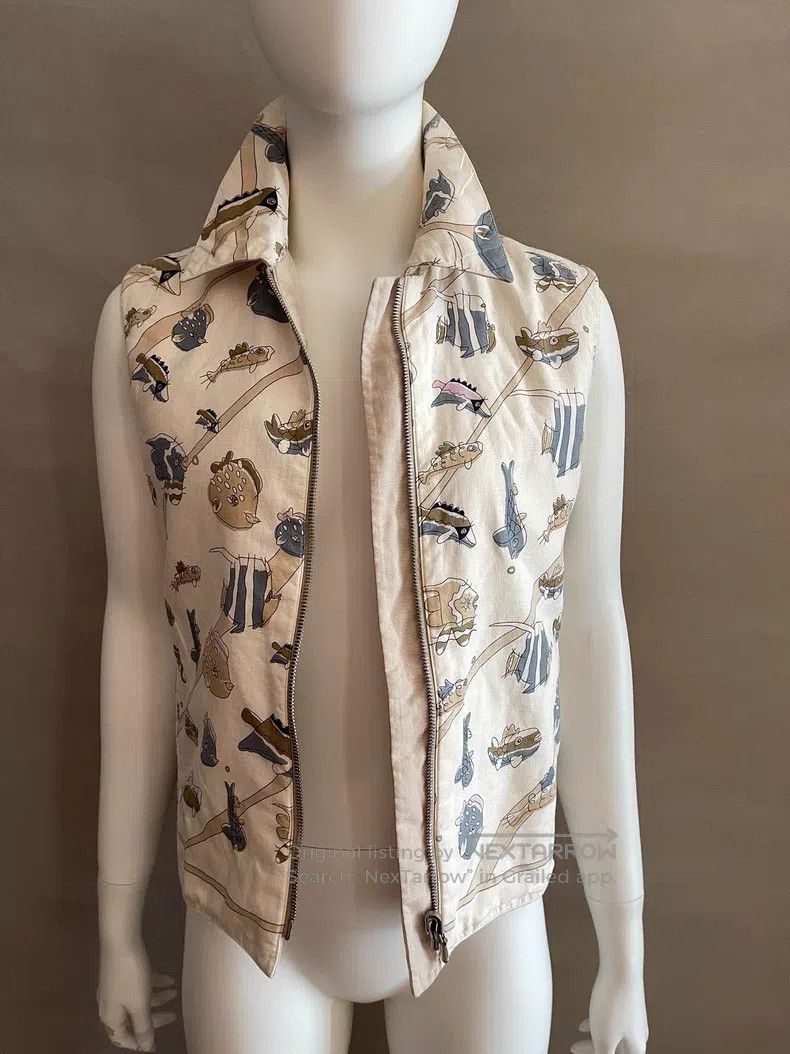 Hermes Hermes Linen reversible vest Size XS / US 0-2 / IT 36-38 - 2 Thumbnail