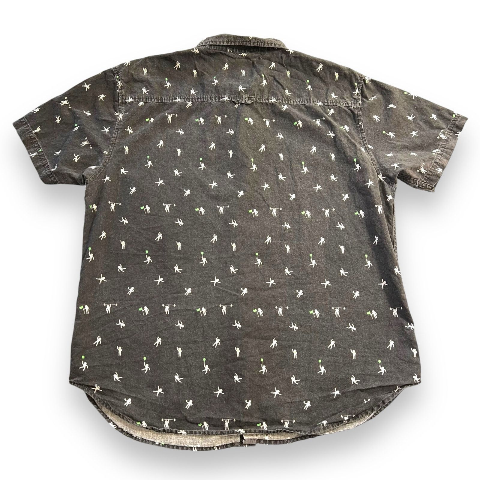 StraightFaded Straight Faded Button Down Shirt Short Sleev Astronaut Theme Size US XL / EU 56 / 4 - 3 Thumbnail