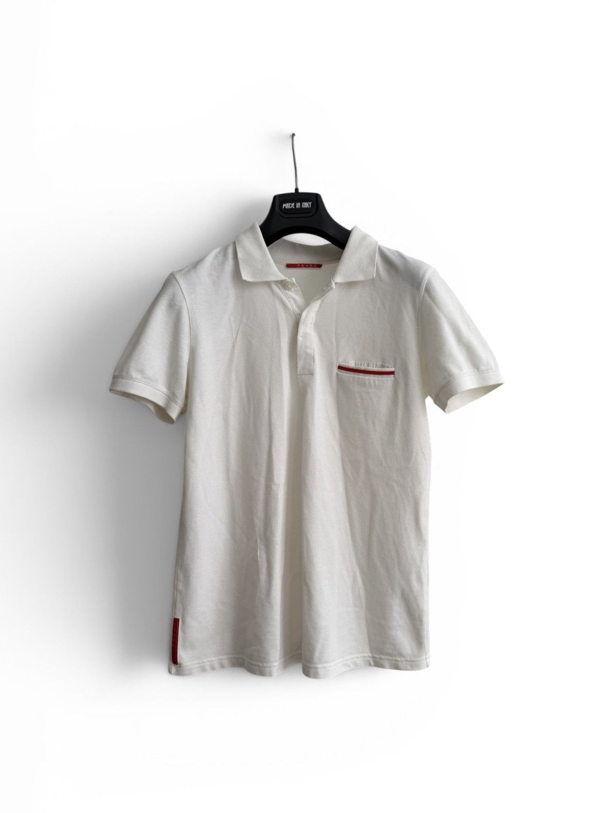 Prada Prada Red Tab Polo Size US S / EU 44-46 / 1 - 1 Thumbnail