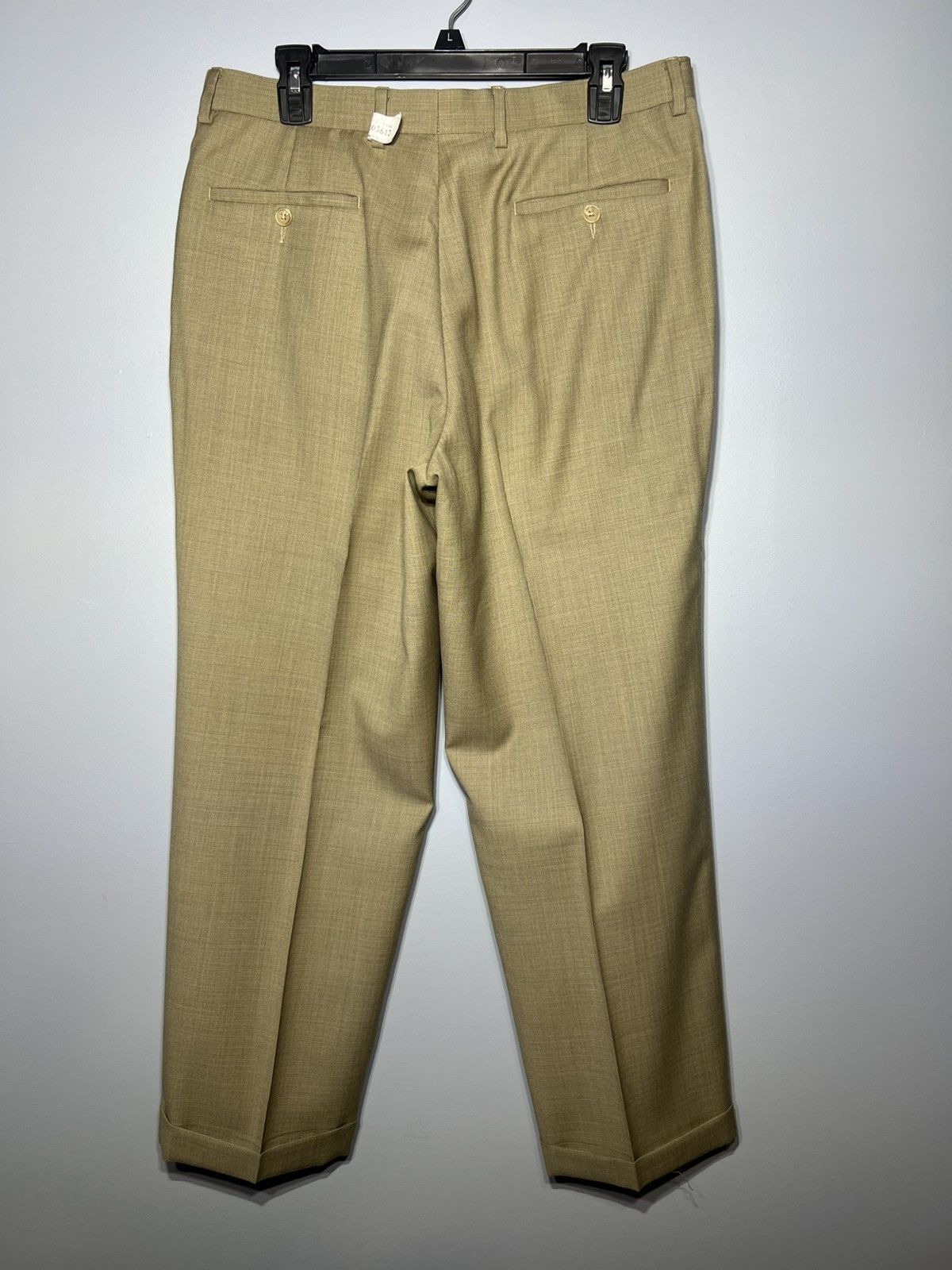 Lauren Ralph Lauren Lauren Ralph Lauren Brown Wool Dress Pants Mens 33x30 Beige Size US 33 - 1 Thumbnail