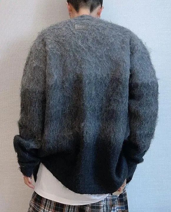 Vintage Ishihara x Miki Gradient Fluffy Knit Cardigan Sweater Size US L / EU 52-54 / 3 - 2 Thumbnail