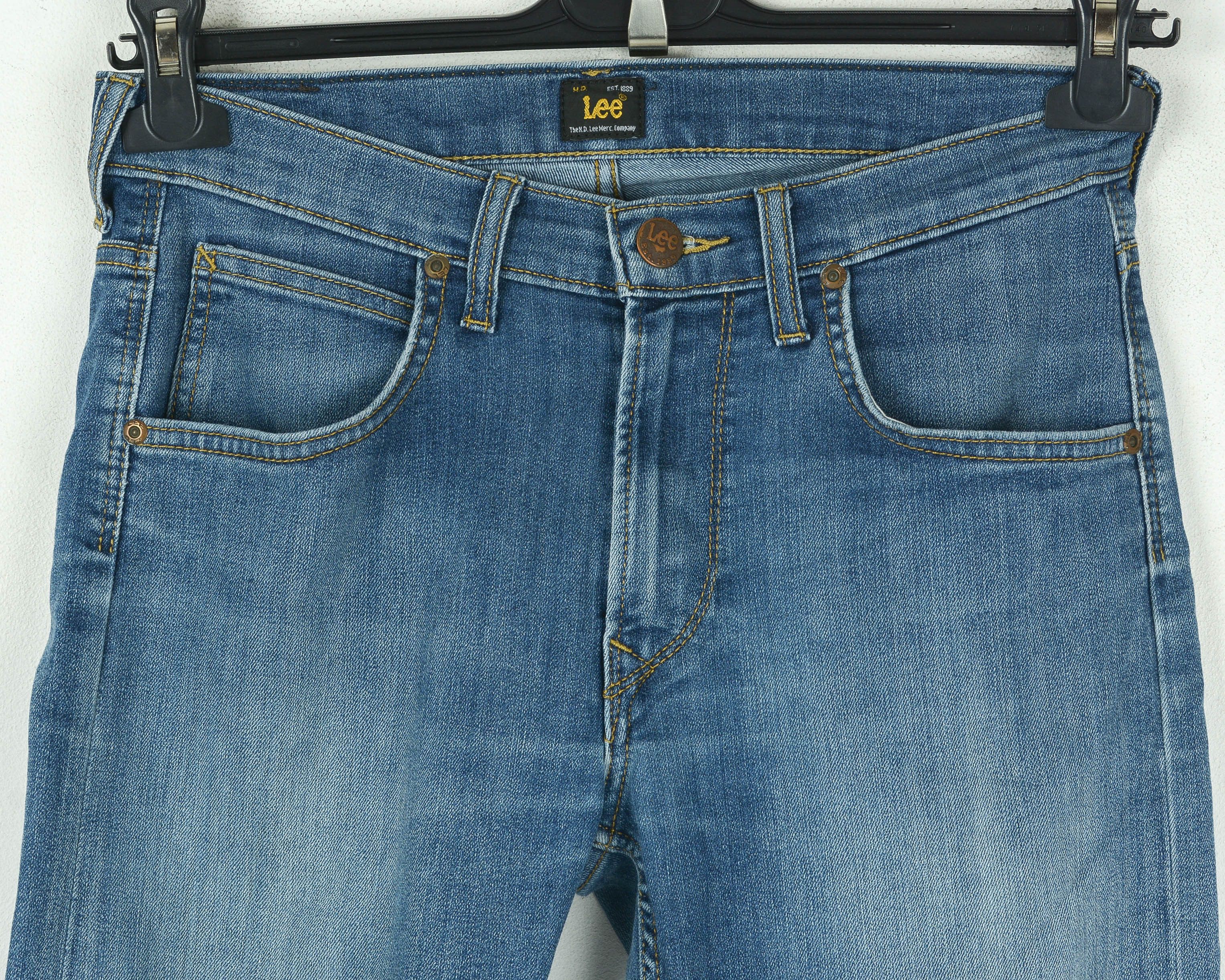 Lee Daren Zip Fly Men W29 L32 Regular Straight Jeans Denim Pants Size US 29 - 2 Thumbnail