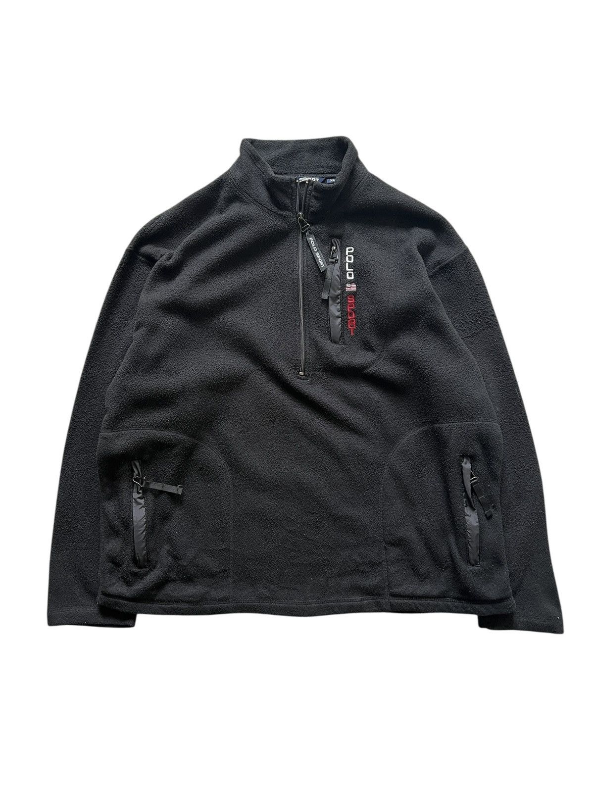 Polo Ralph Lauren Vintage Polo Sport Polartec Half Zip Fleece Sweater Size US XL / EU 56 / 4 - 1 Thumbnail