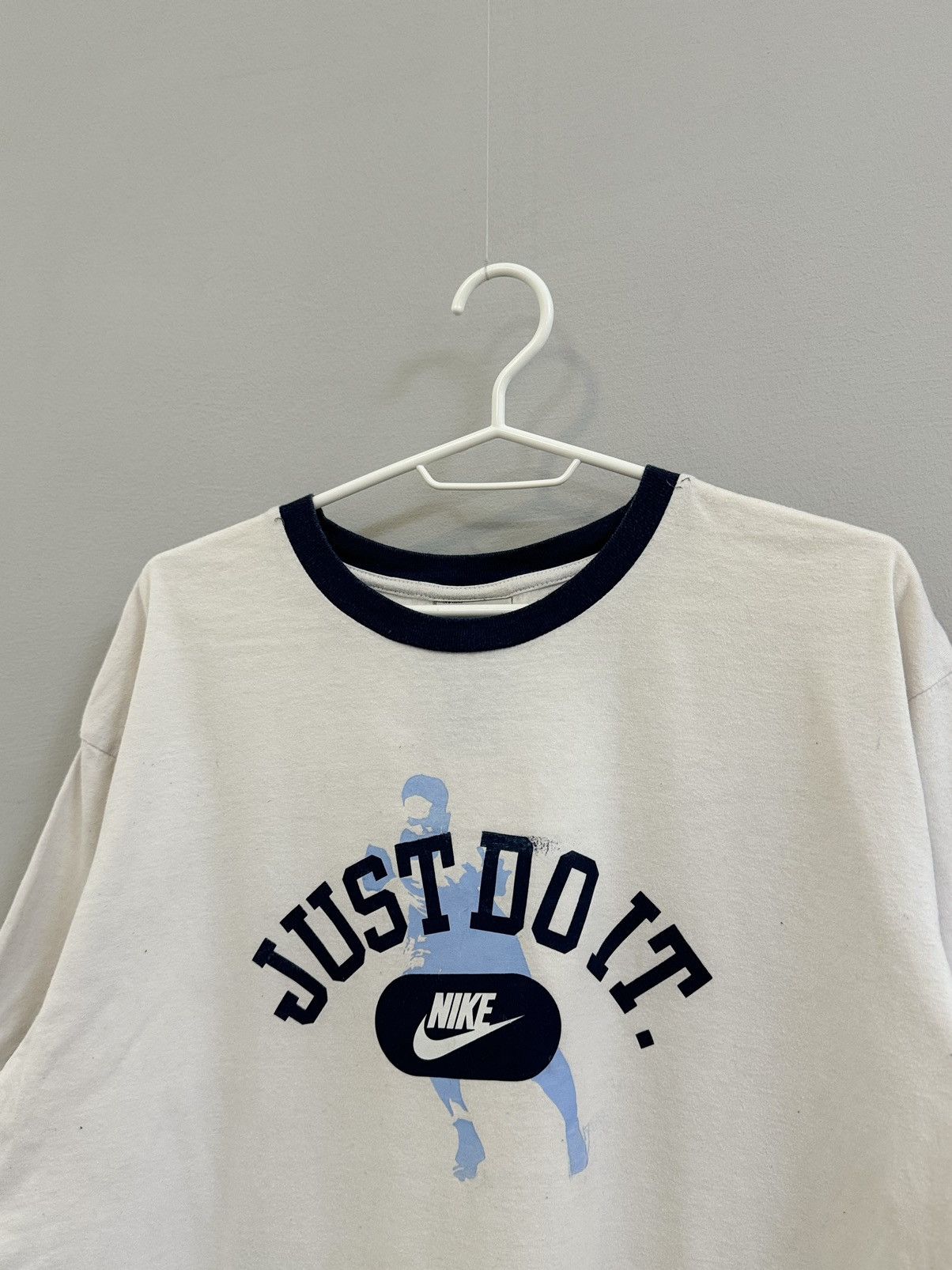 Nike × Vintage Crazy Nike Vintage Just Do It Big Print T-Shirt Football tee Size US XL / EU 56 / 4 - 2 Thumbnail