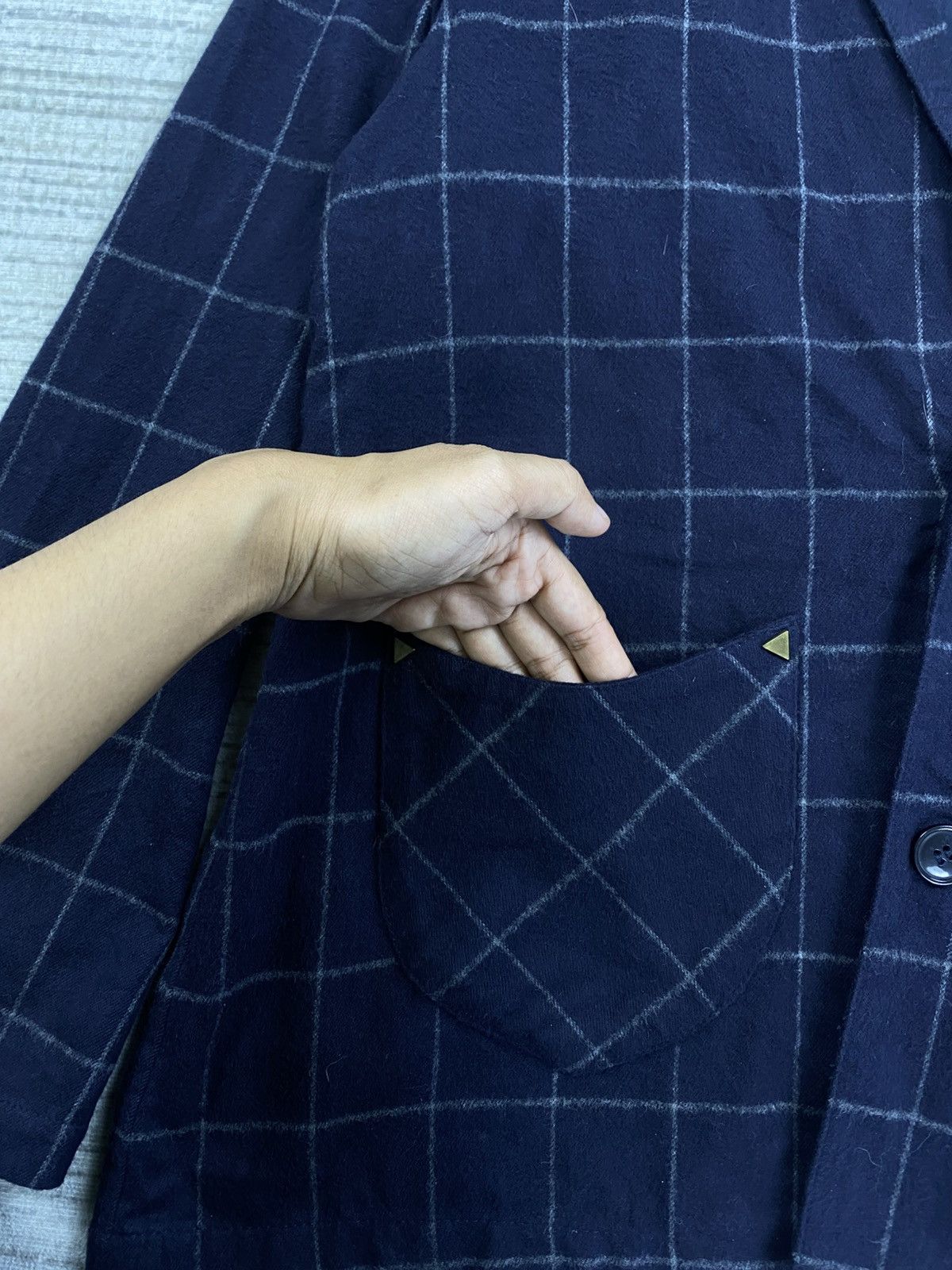 Issey Miyake × Ne-Net × Vintage Vintage Ne-Net By Issey Miyake Checked Blazer Jacket Size S / US 4 / IT 40 - 6 Thumbnail