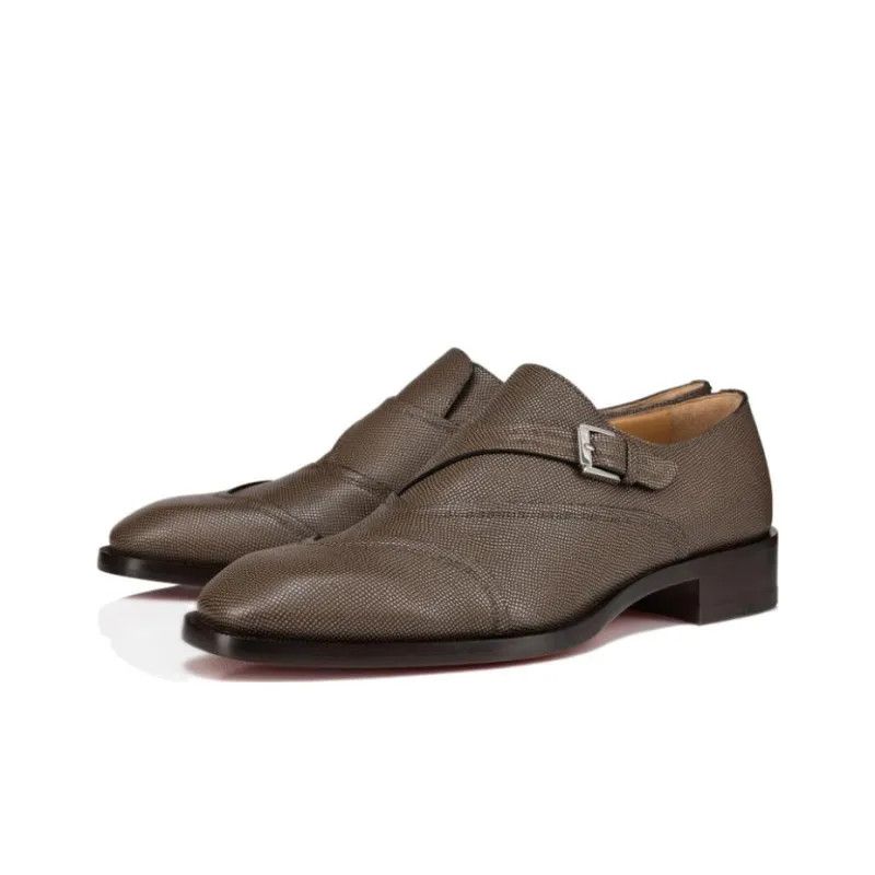Christian Louboutin o1s1wg111224 Boabi Monk Flat Calf Petit 