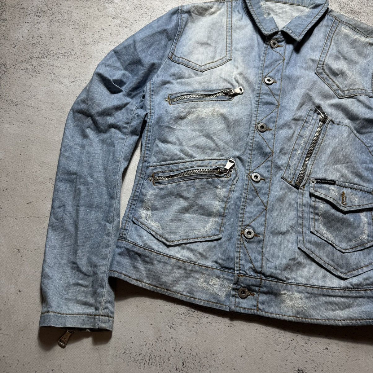 Dolce & Gabbana archive dolce gabbana denim jacket distressed opium Size US M / EU 48-50 / 2 - 7 Thumbnail