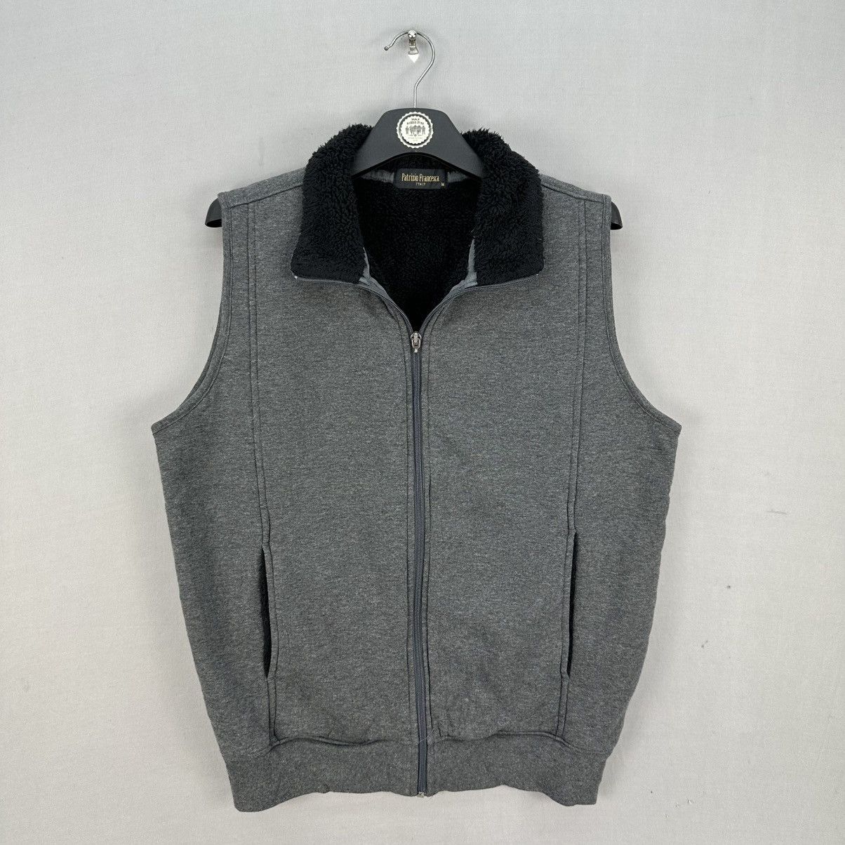 Vintage Vintage Patrizio Francesca Italy Zipper Vest Sherpa Lining Size US M / EU 48-50 / 2 - 1 Thumbnail