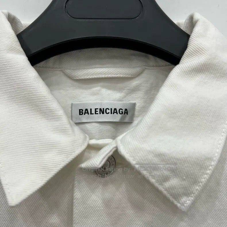Balenciaga Balenciaga Back Logo Denim Jacket Size US S / EU 44-46 / 1 - 4 Thumbnail