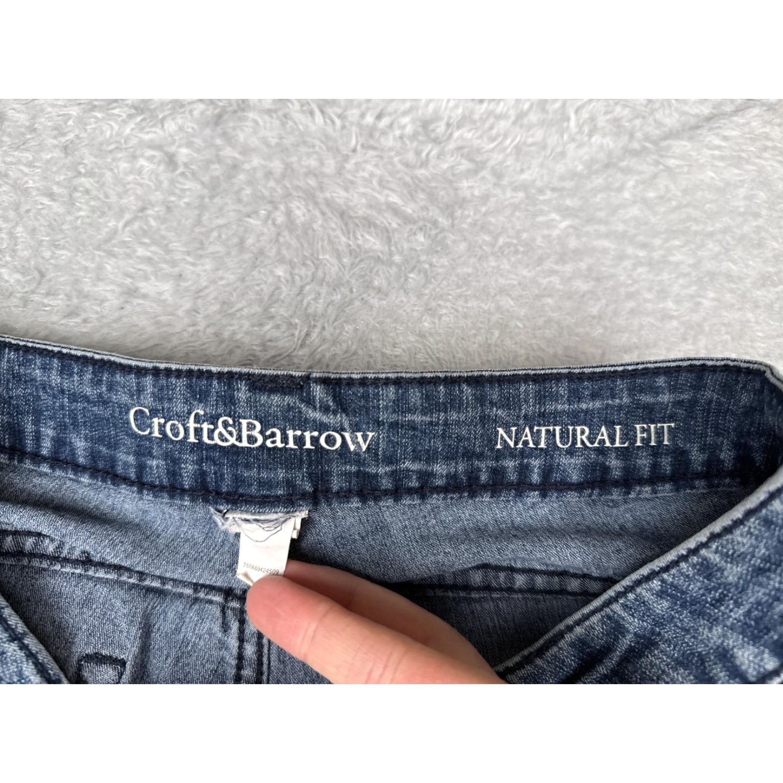 Croft & Barrow Croft & Barrow Jeans Womens 29x28 Blue Denim Straight Leg Mid Rise Natural Fit Size 29" - 6 Thumbnail