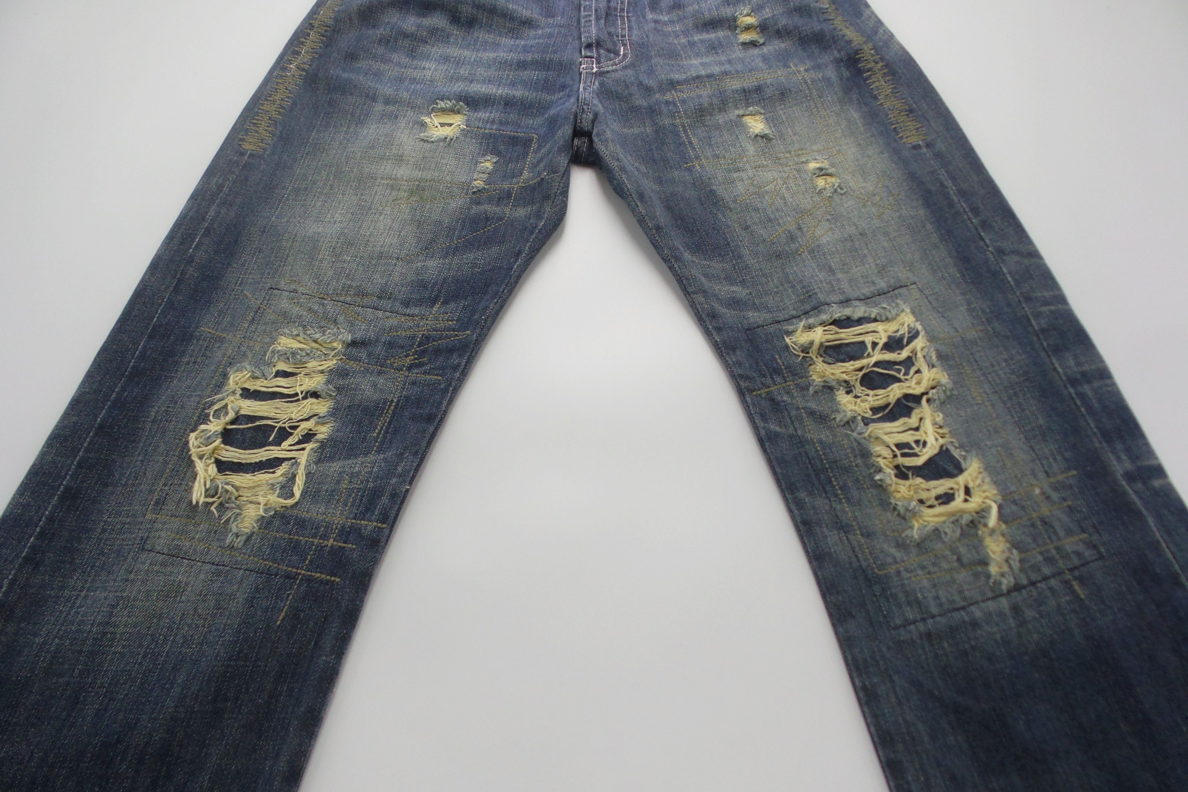 Japanese Brand Artinero Distressed Design Jeans W32xL41 Size US 32 / EU 48 - 6 Thumbnail