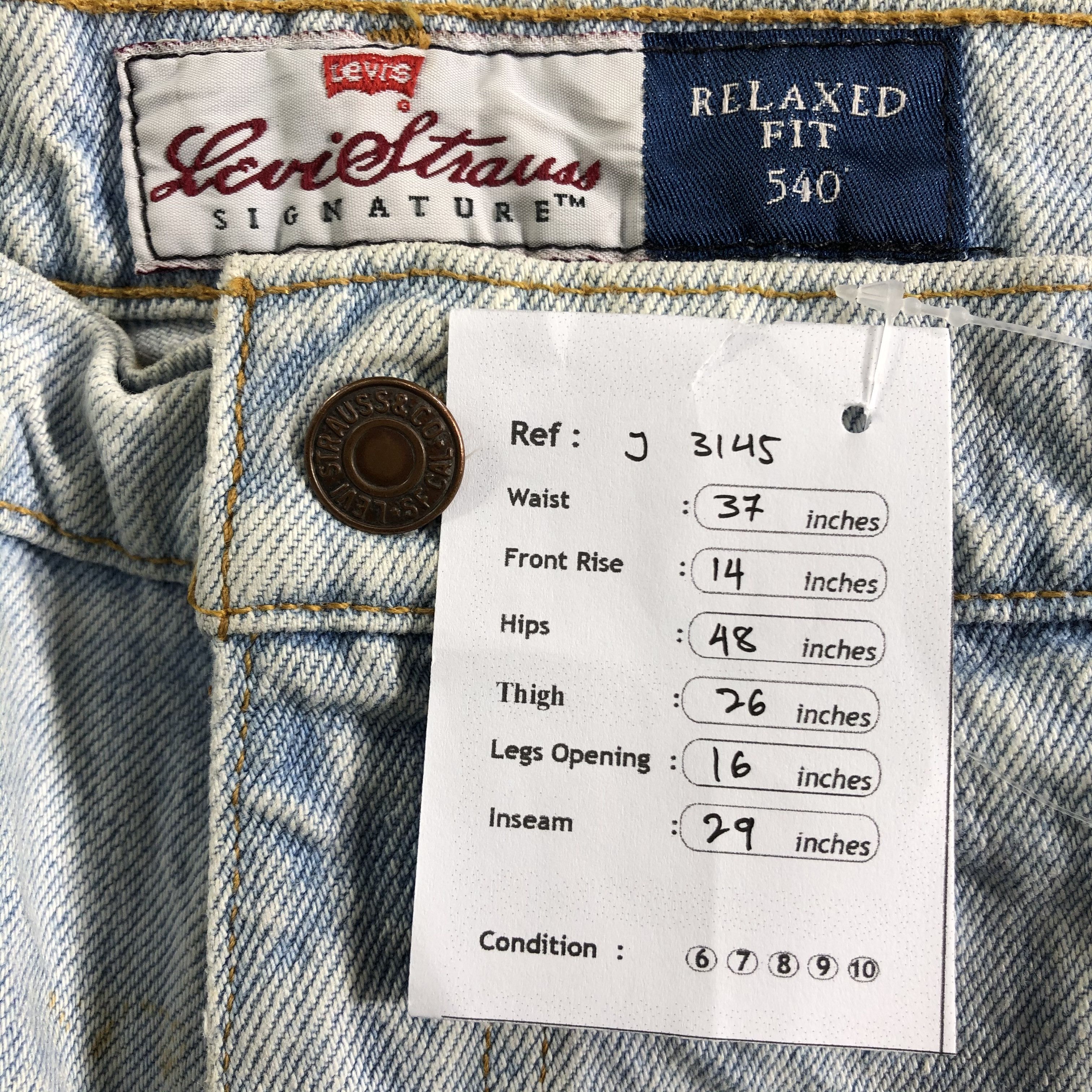 Levi's Vintage Light Wash Levis Jeans-J3145 Size US 37 - 11 Thumbnail