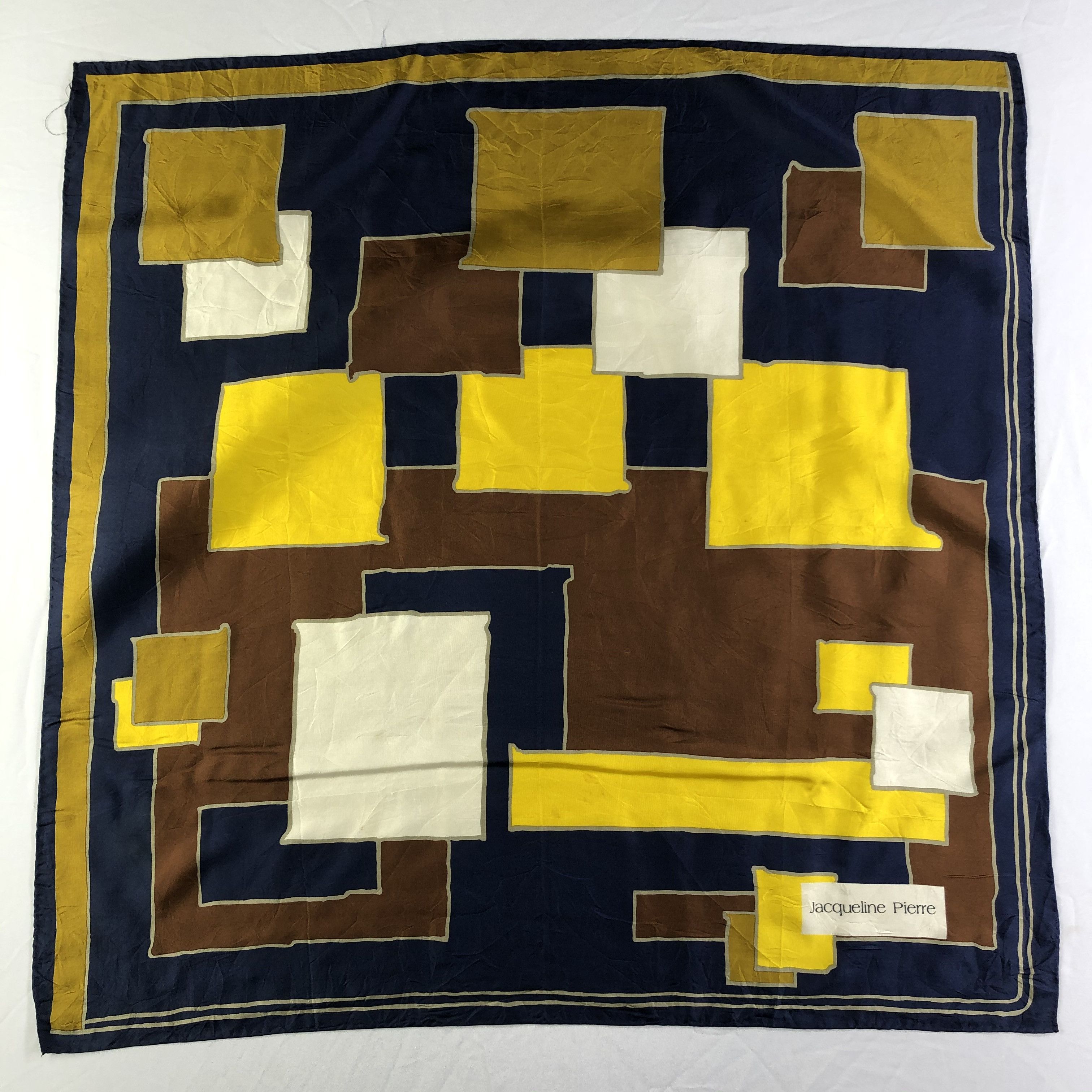 Vintage Vintage Jacqueline Pierre Silk Scarf Size ONE SIZE - 2 Thumbnail