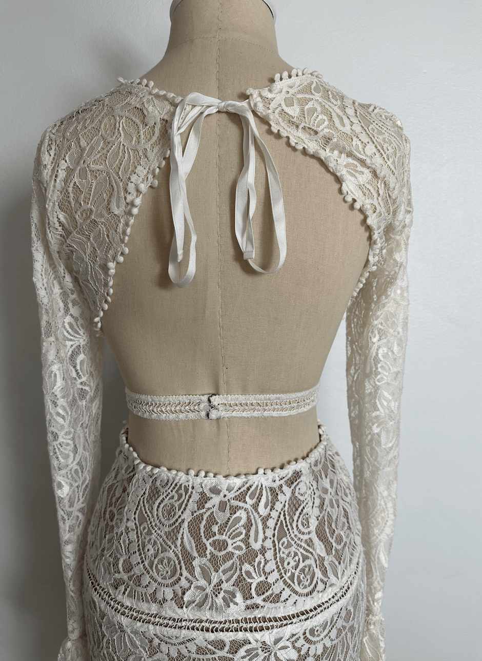 For Love & Lemons Emerie Lace Dress Size S / US 4 / IT 40 - 4 Thumbnail