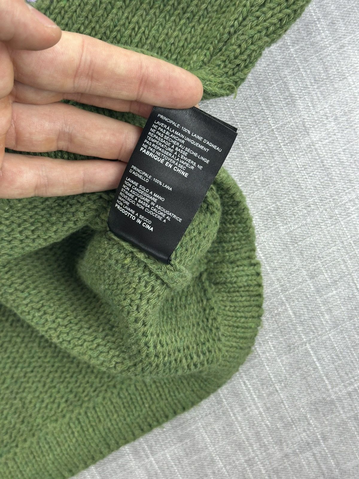Martine Rose Martine Rose Green Wool Knit Logo Sweater XS Graphic Logo Size US XS / EU 42 / 0 - 12 Thumbnail