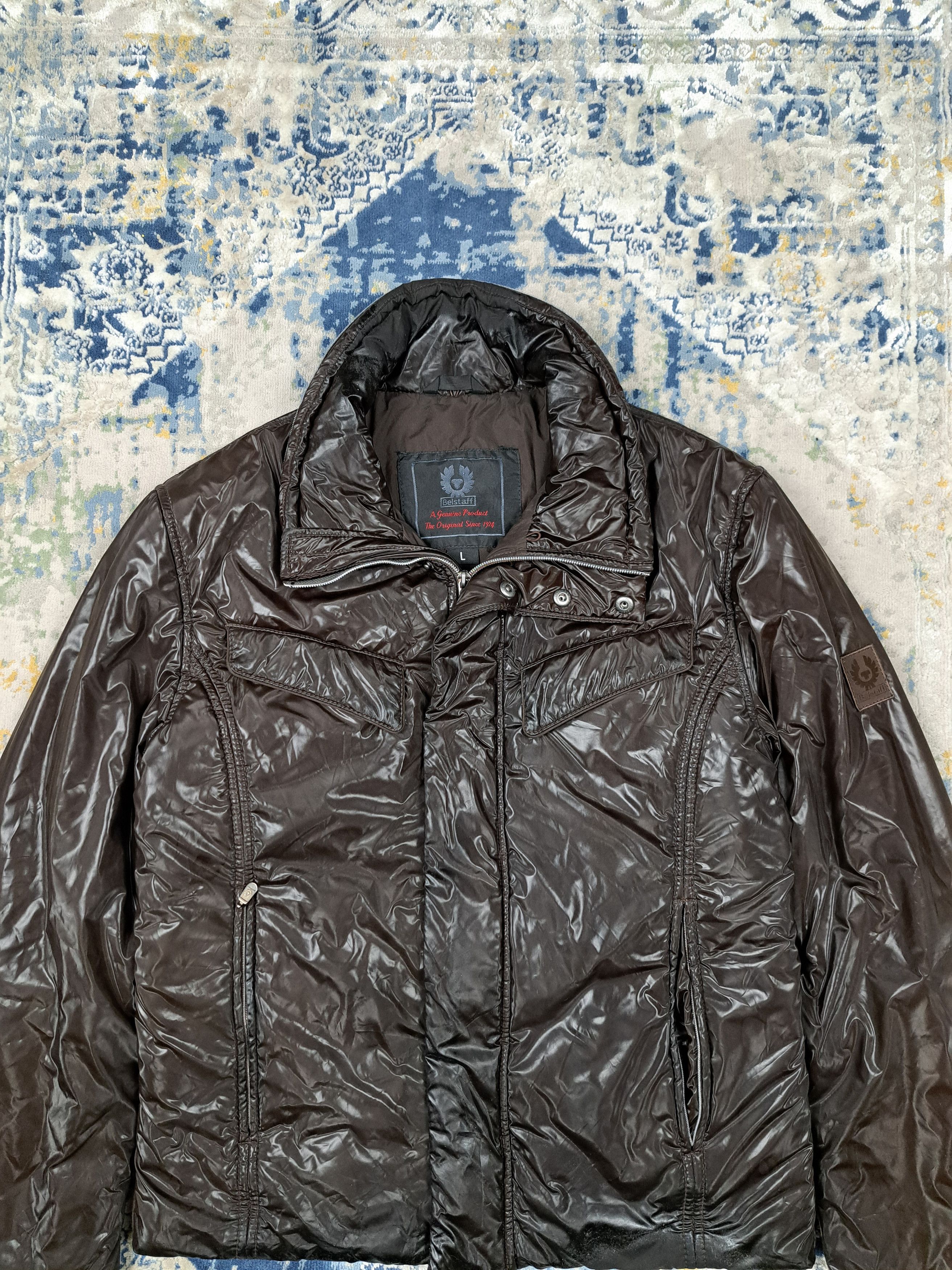 Belstaff Belstaff Motorcycle Brown Waxed Jacket Cropped Archive Size US L / EU 52-54 / 3 - 4 Thumbnail