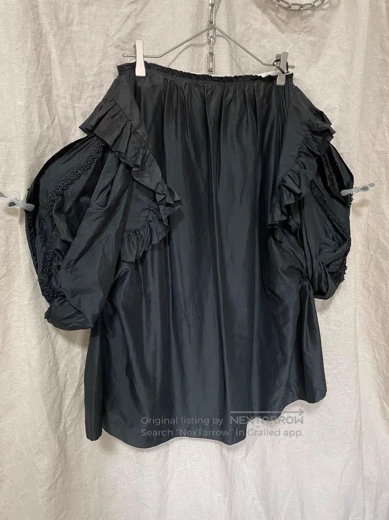 Other Comme Des Garcons size L Beaded satin half skirt Size 23" - 3 Thumbnail
